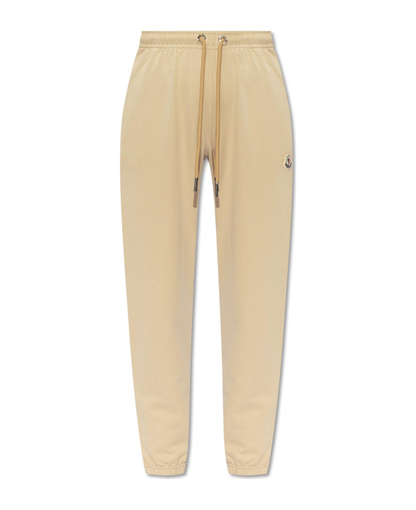 Moncler Sweatpants With Logo - Beige