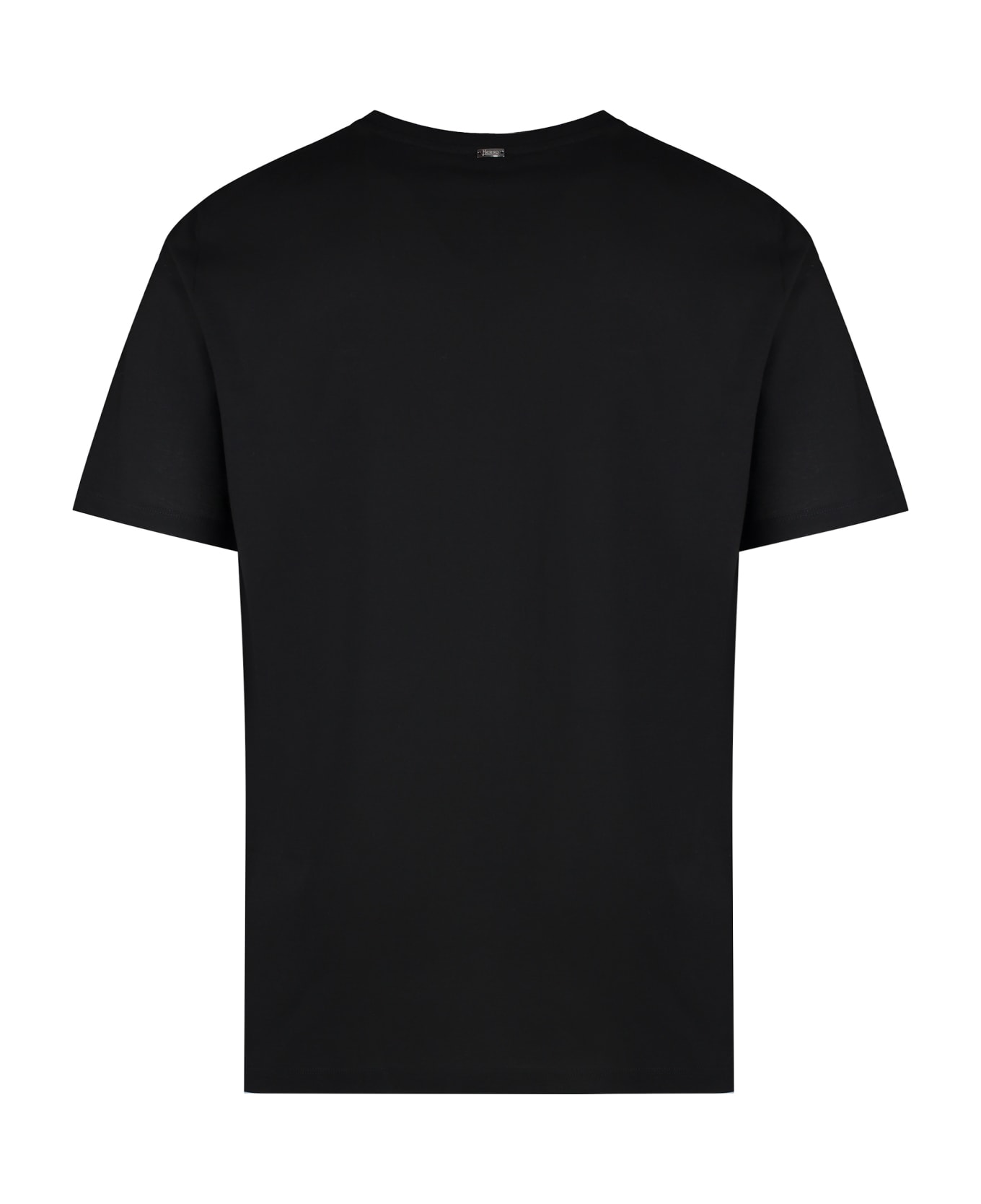 Herno Cotton Crew-neck T-shirt - black シャツ