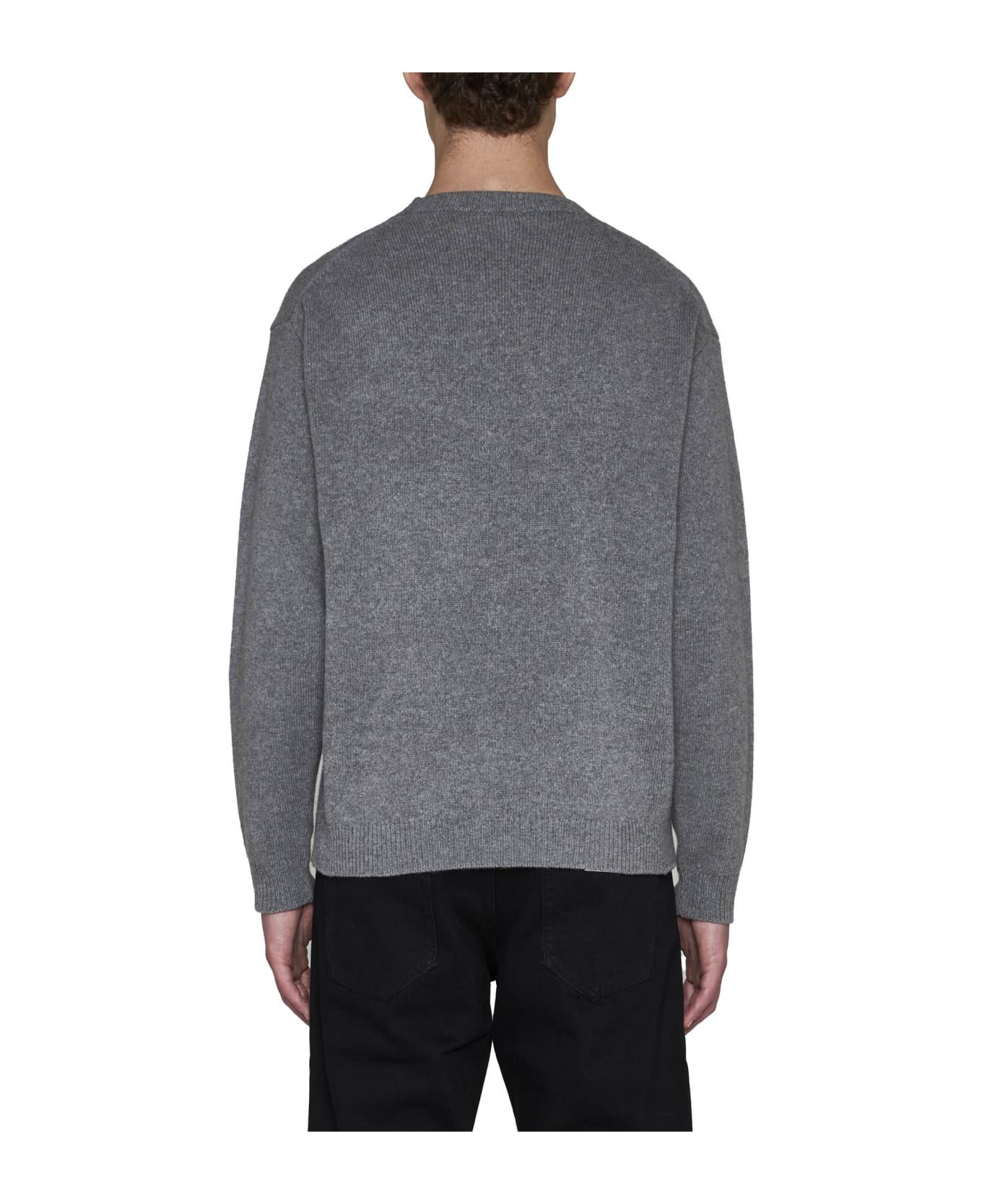 Kenzo Regular Fit Wool Sweater - Gris Perle