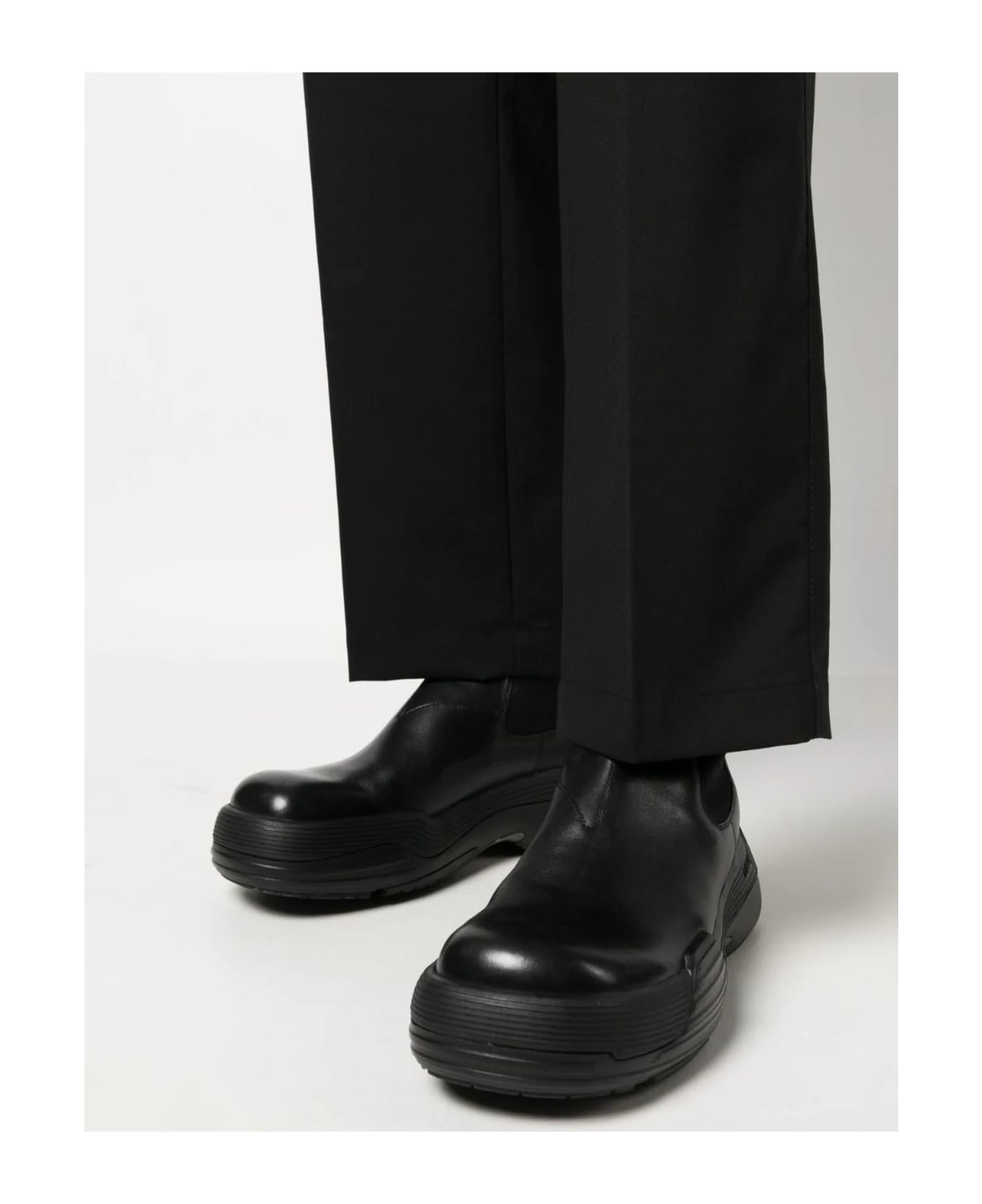 OAMC Black Virgin Wool Blend Trousers - BLACK