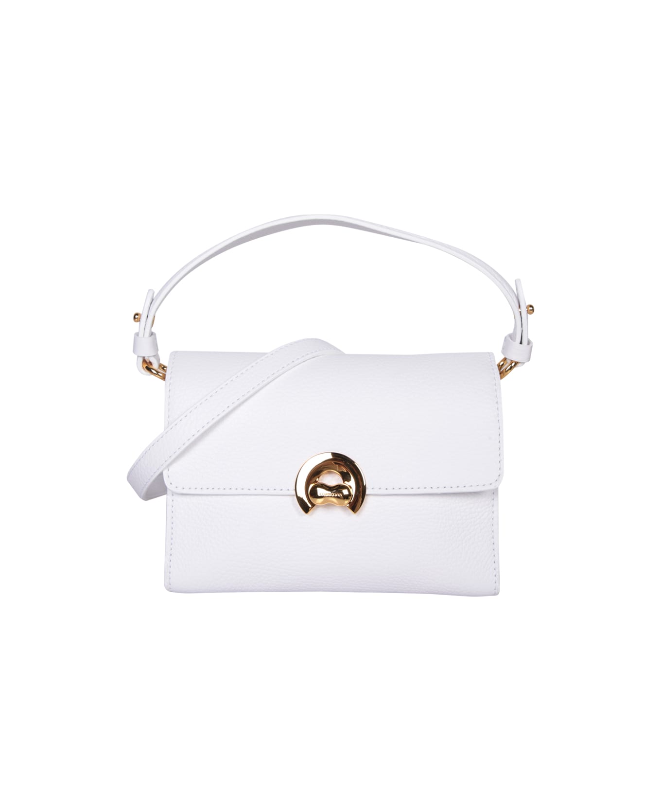Coccinelle Arlettis Mini Gold And White Bag - Metallic トートバッグ
