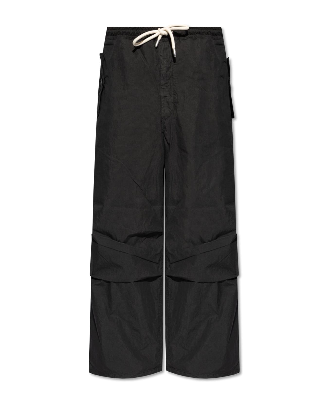Emporio Armani Wide-leg Trousers - Black