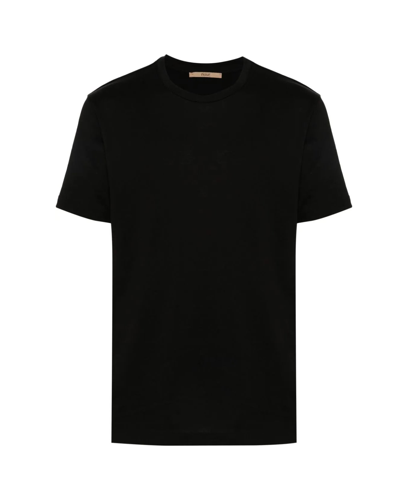 Nuur Short Sleeves Crew Neck T-shirt - Black シャツ