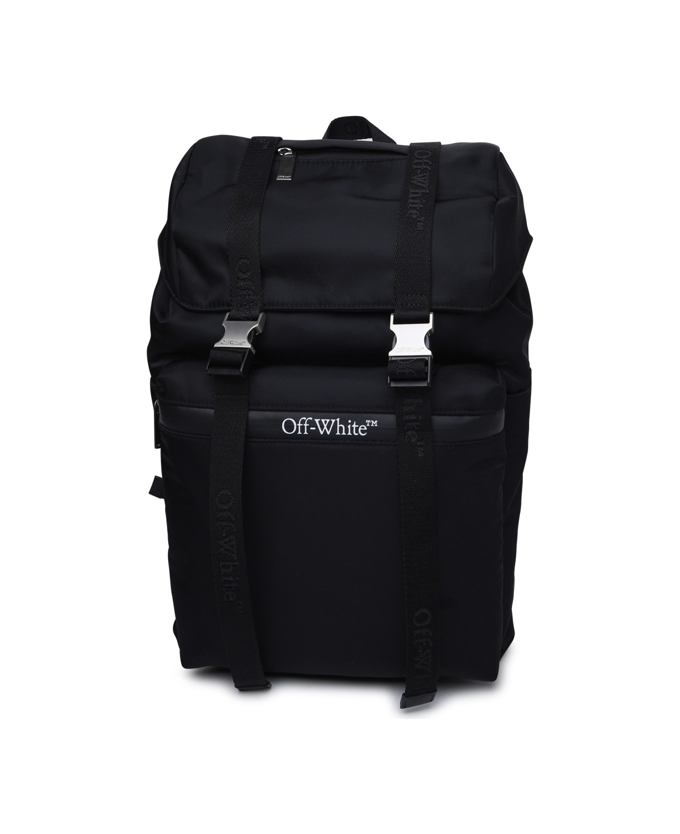 Off-White Outdoor Flap Backpack - BLACK