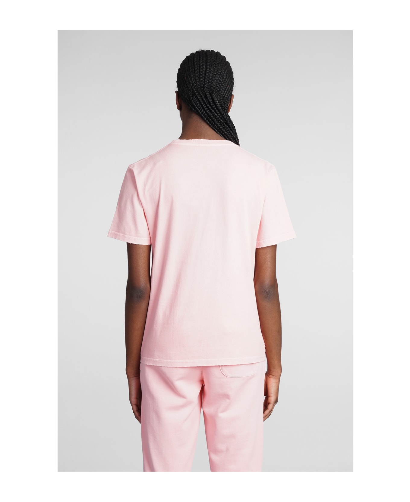 Autry T-shirt In Rose-pink Cotton - rose-pink