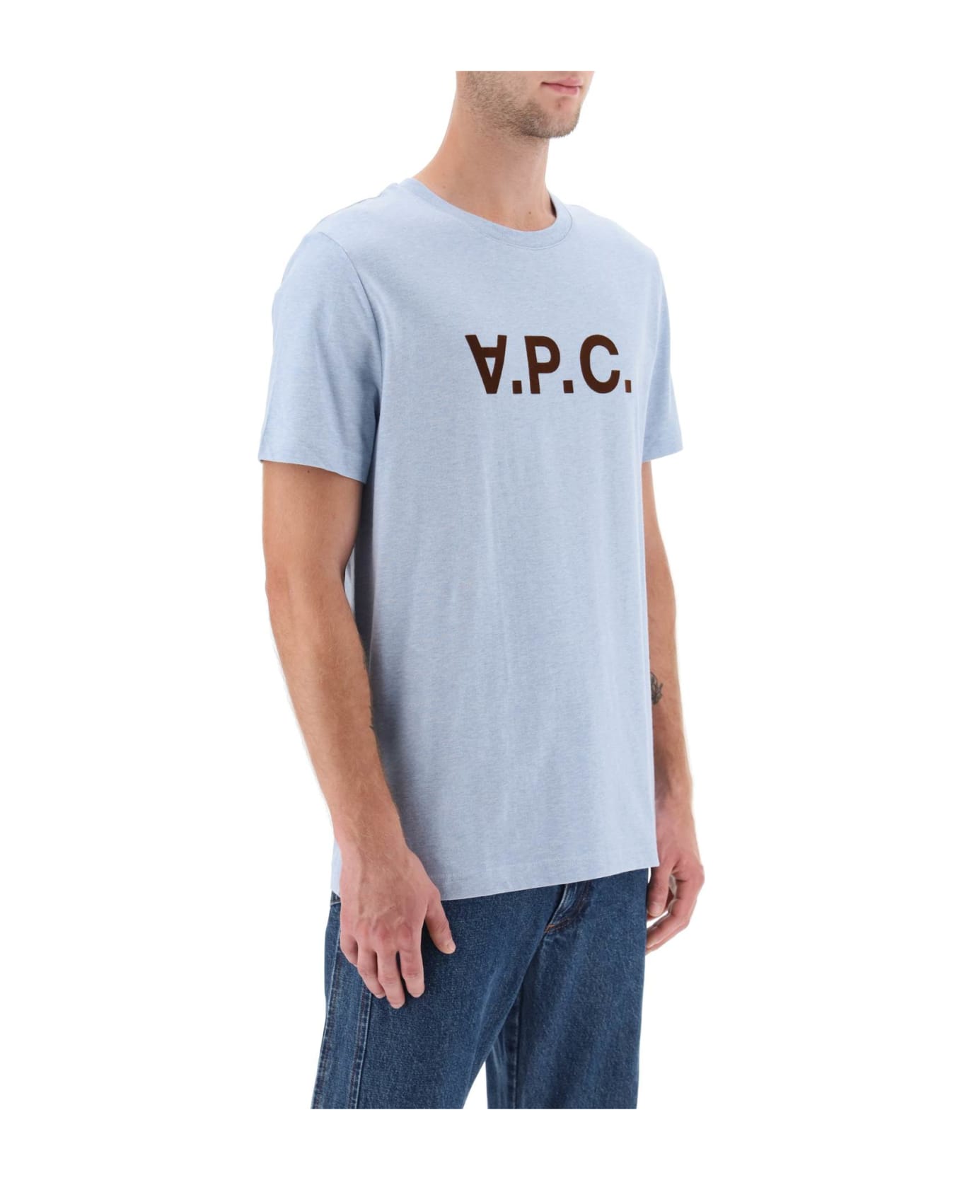 A.P.C. V.p.c. Logo T-shirt - INDIGO DELAVE シャツ