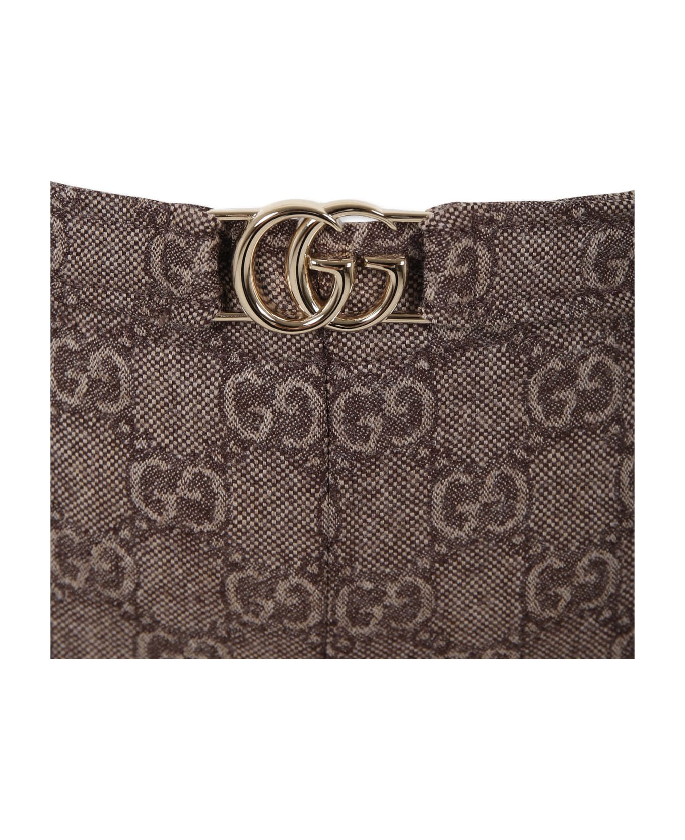 Gucci Brown Trousers For Girl With Double G - Brown