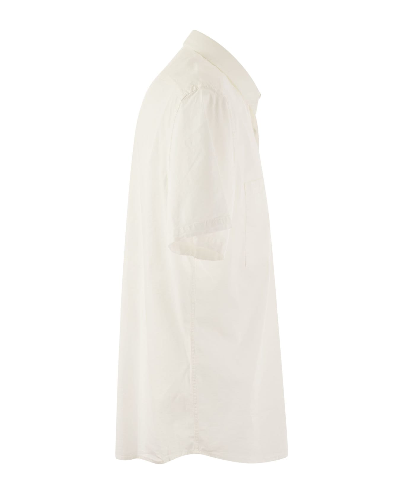 Peserico Stretch Cotton Poplin Shirt - White