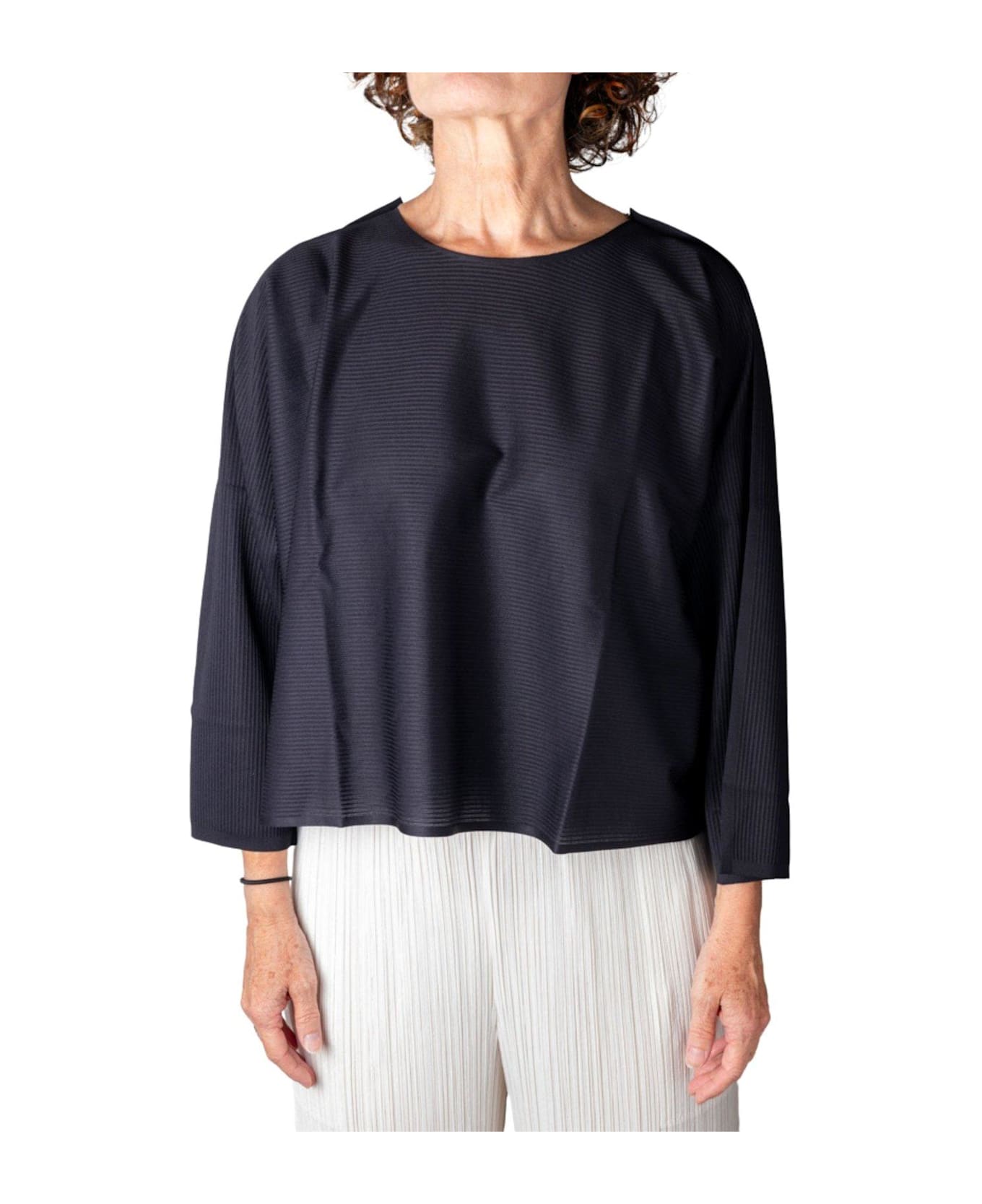 Pleats Please Issey Miyake A-poc Form Top - Black