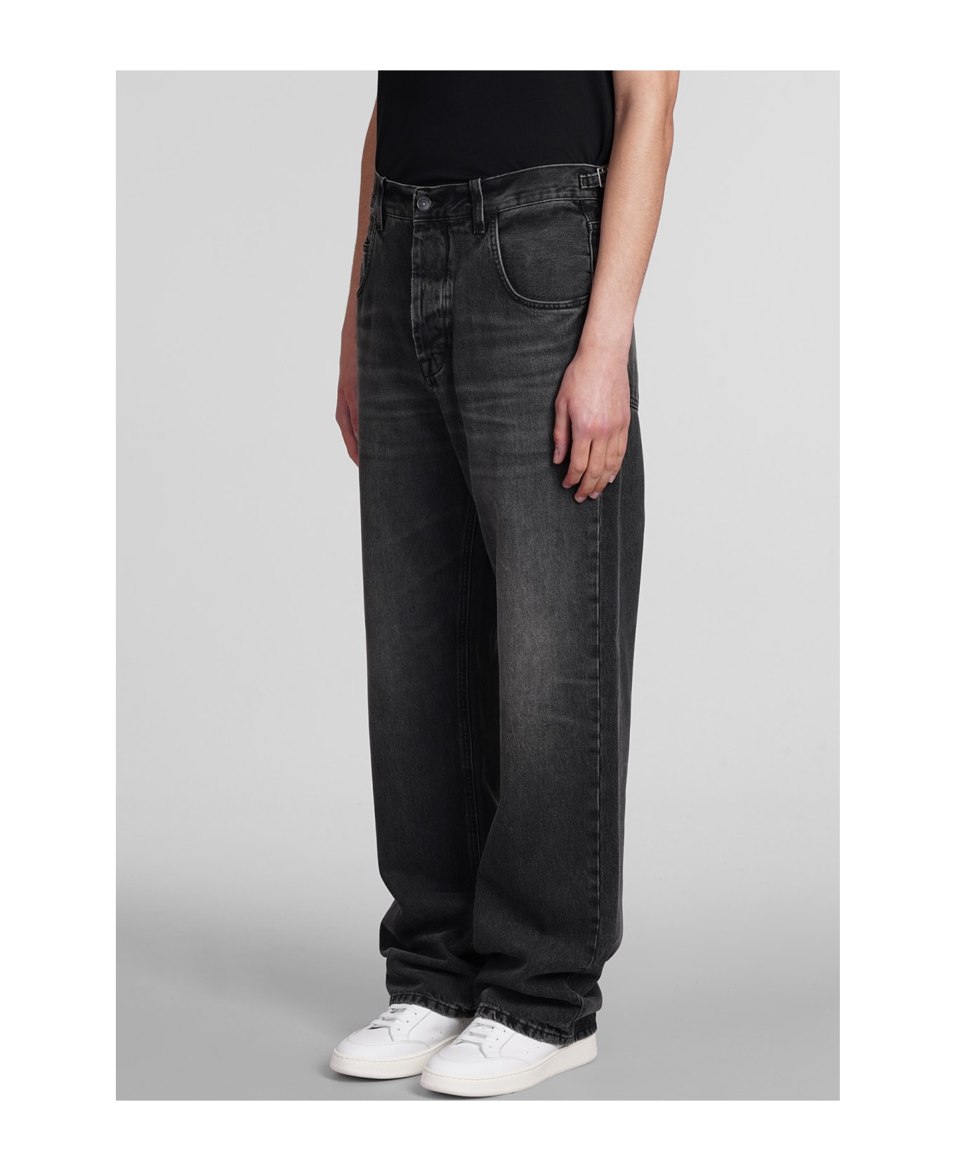 Haikure Logan Jeans In Black Cotton - black デニム