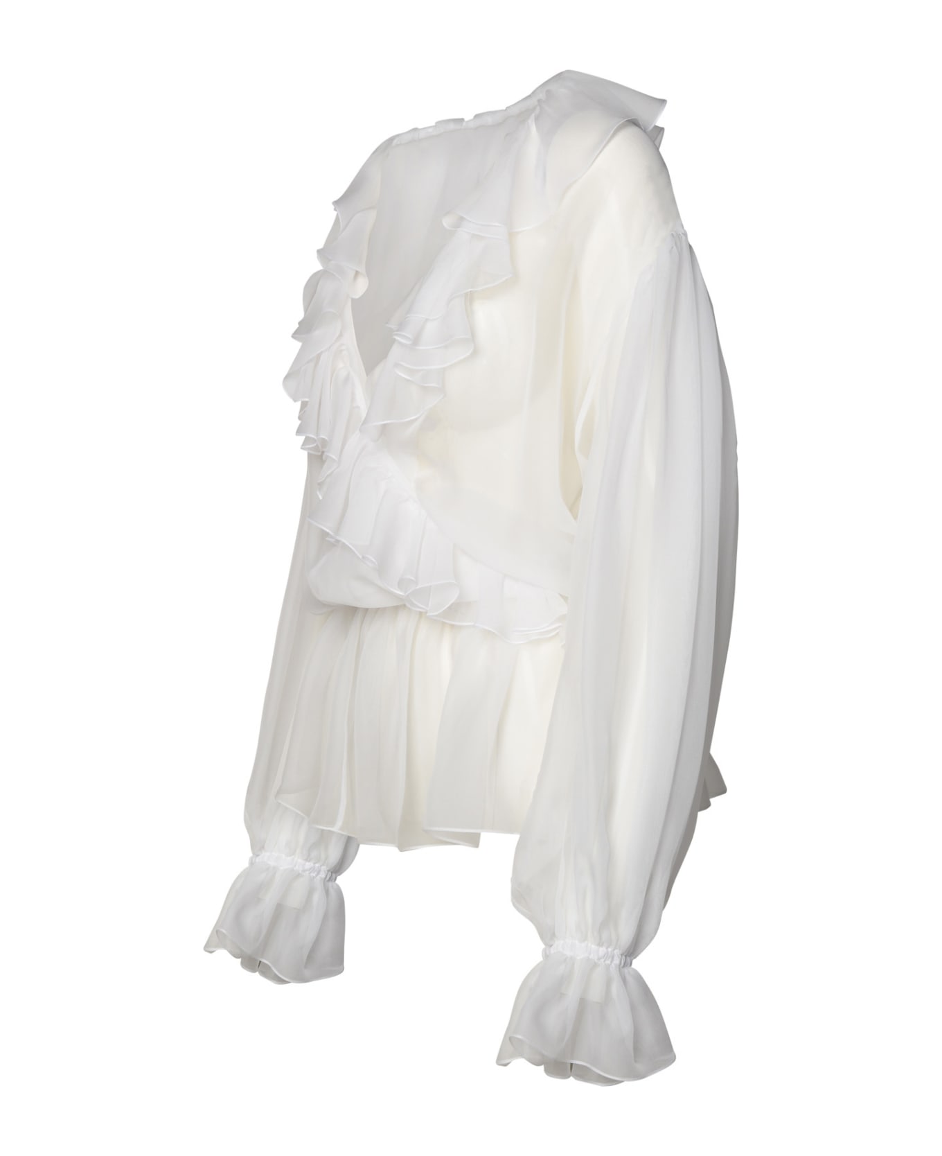 Dolce & Gabbana White Silk Shirt - Bianco