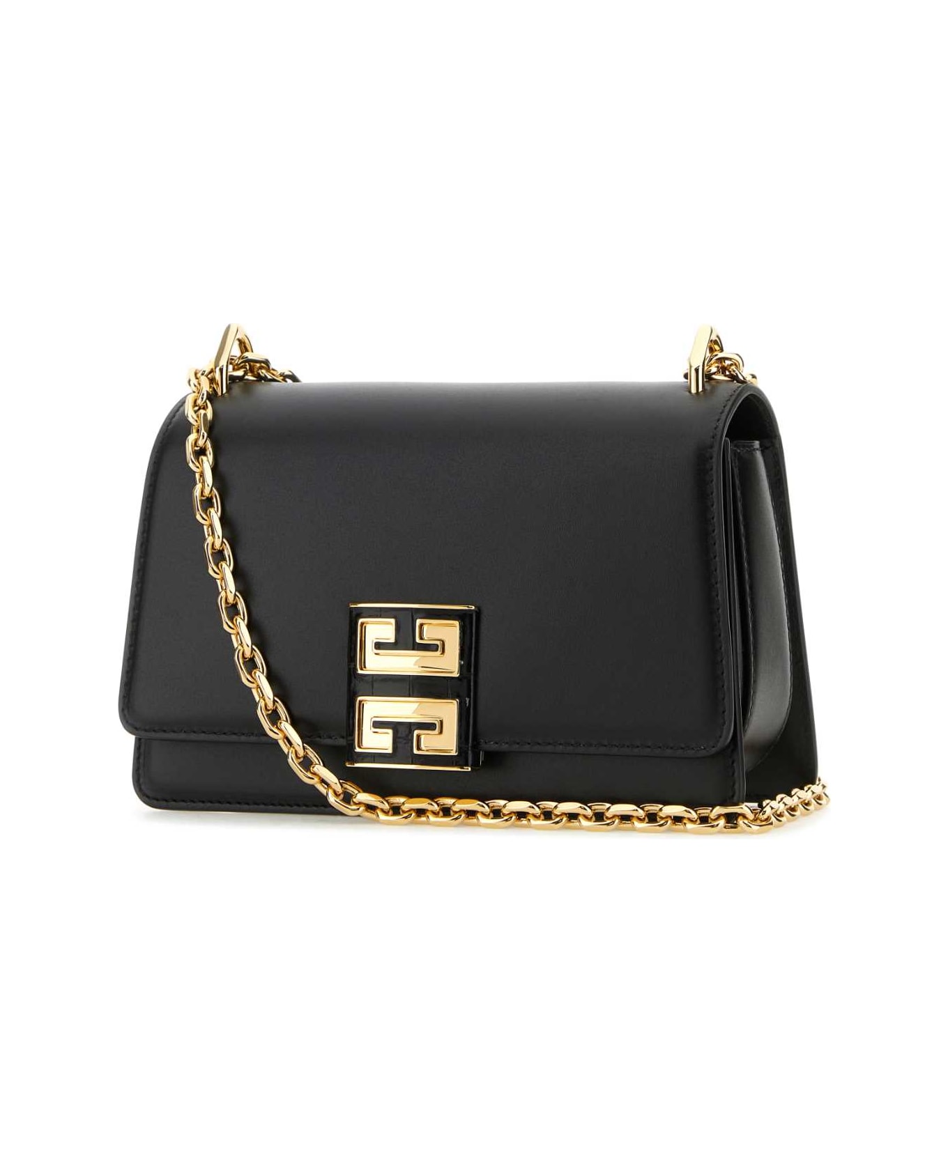 Givenchy Black Leather Small 4g Shoulder Bag - BLACK