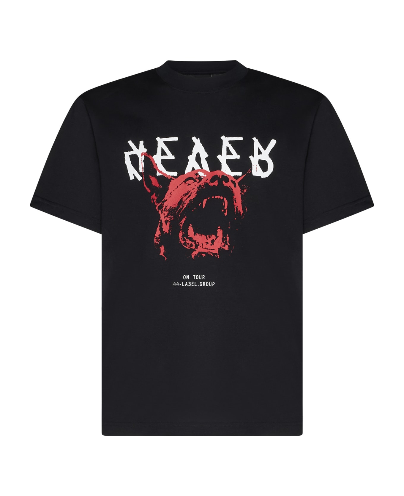44 Label Group T-Shirt - Black+forever print シャツ