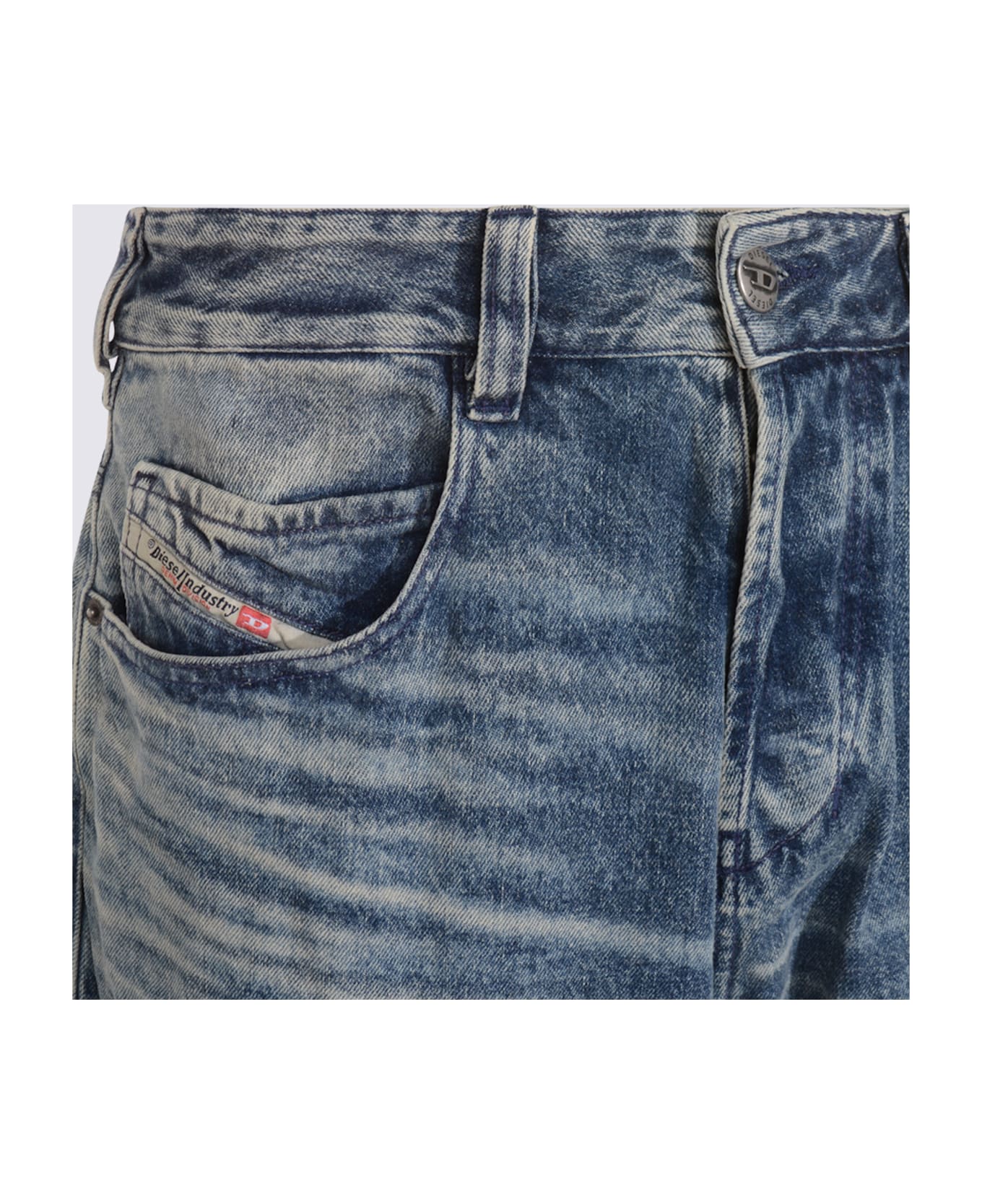 Diesel Blue Cotton Jeans - Blue