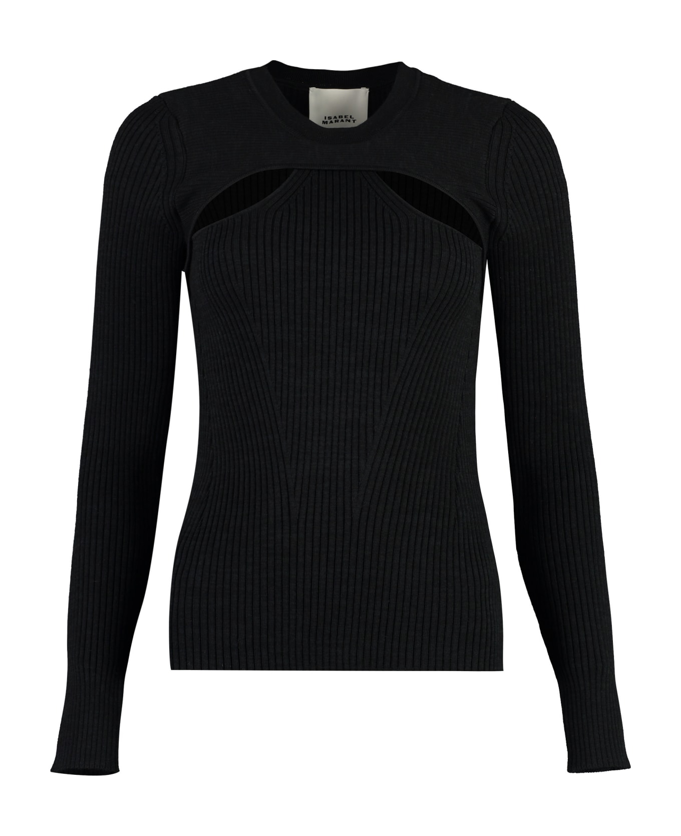 Isabel Marant Zana Merino Wool Sweater - black