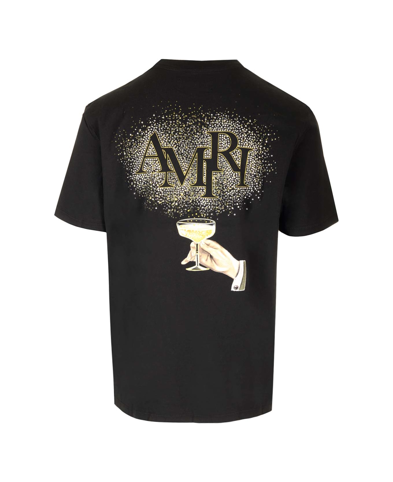 AMIRI 'champagne Cristal' T-shirt - BLACK