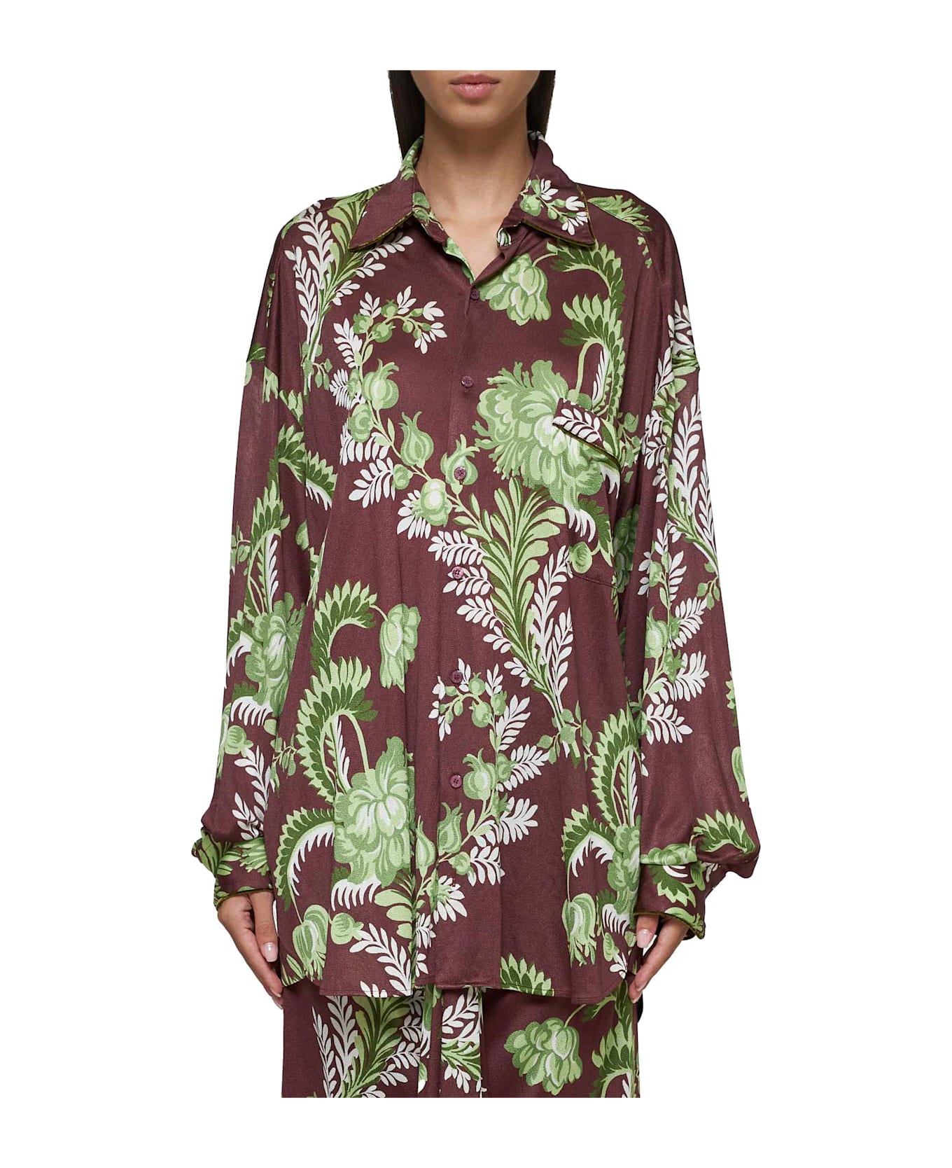 Etro Shirt With Floral Foliage Print | italist