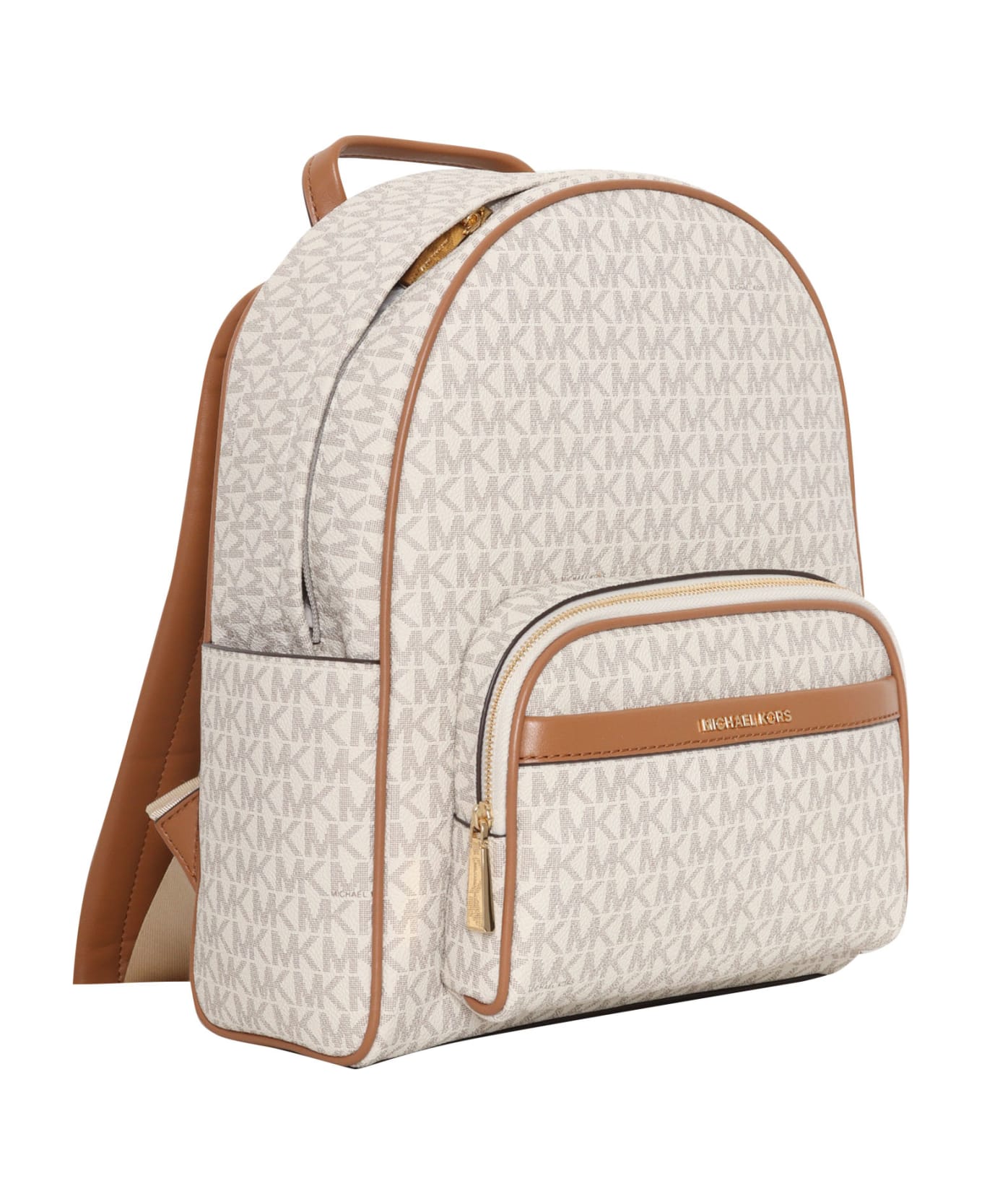Michael Kors White Backpack With Logo - WHITE