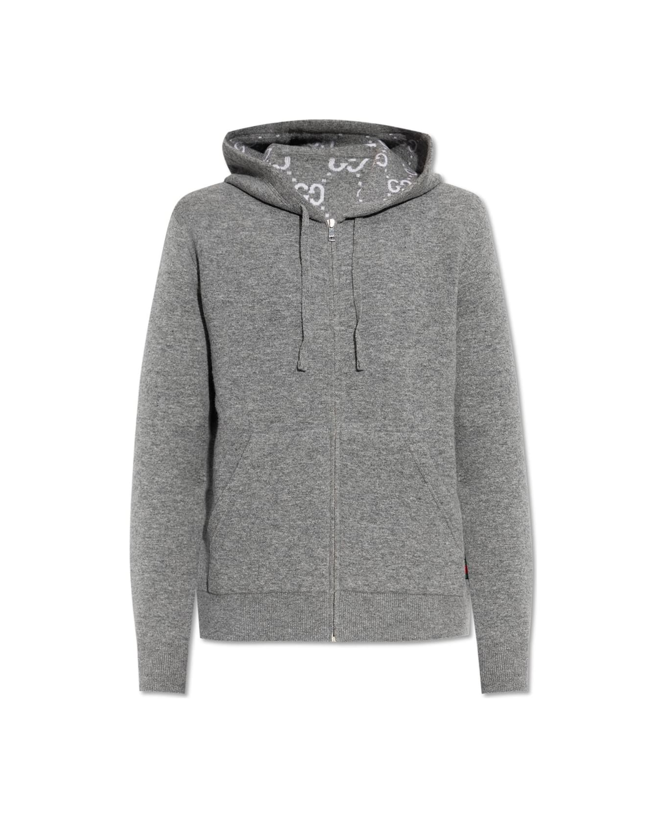 Gucci Reversible Zip-up Sweatshirt - Grey E White