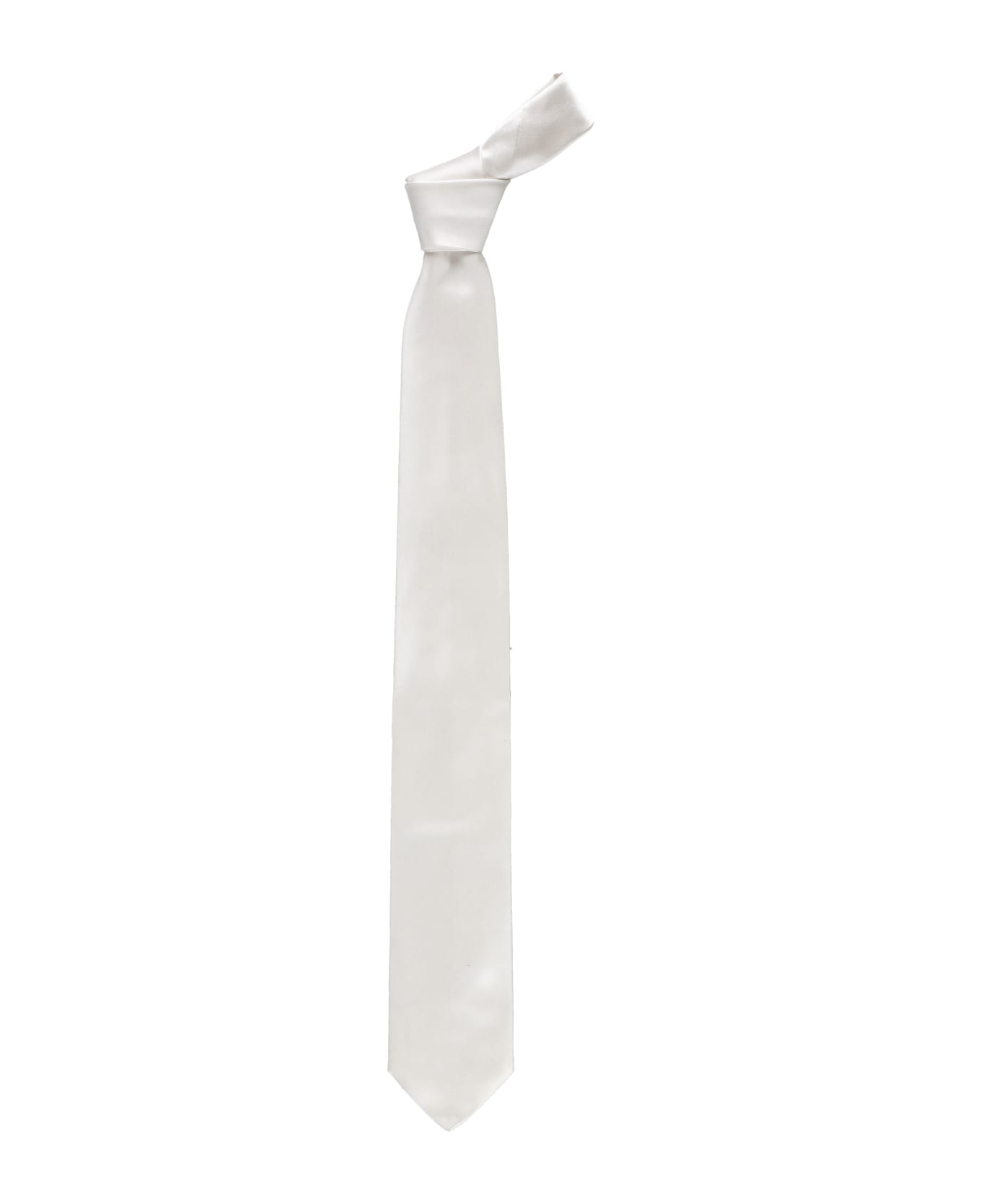 Church's Silk Tie - White ネクタイ