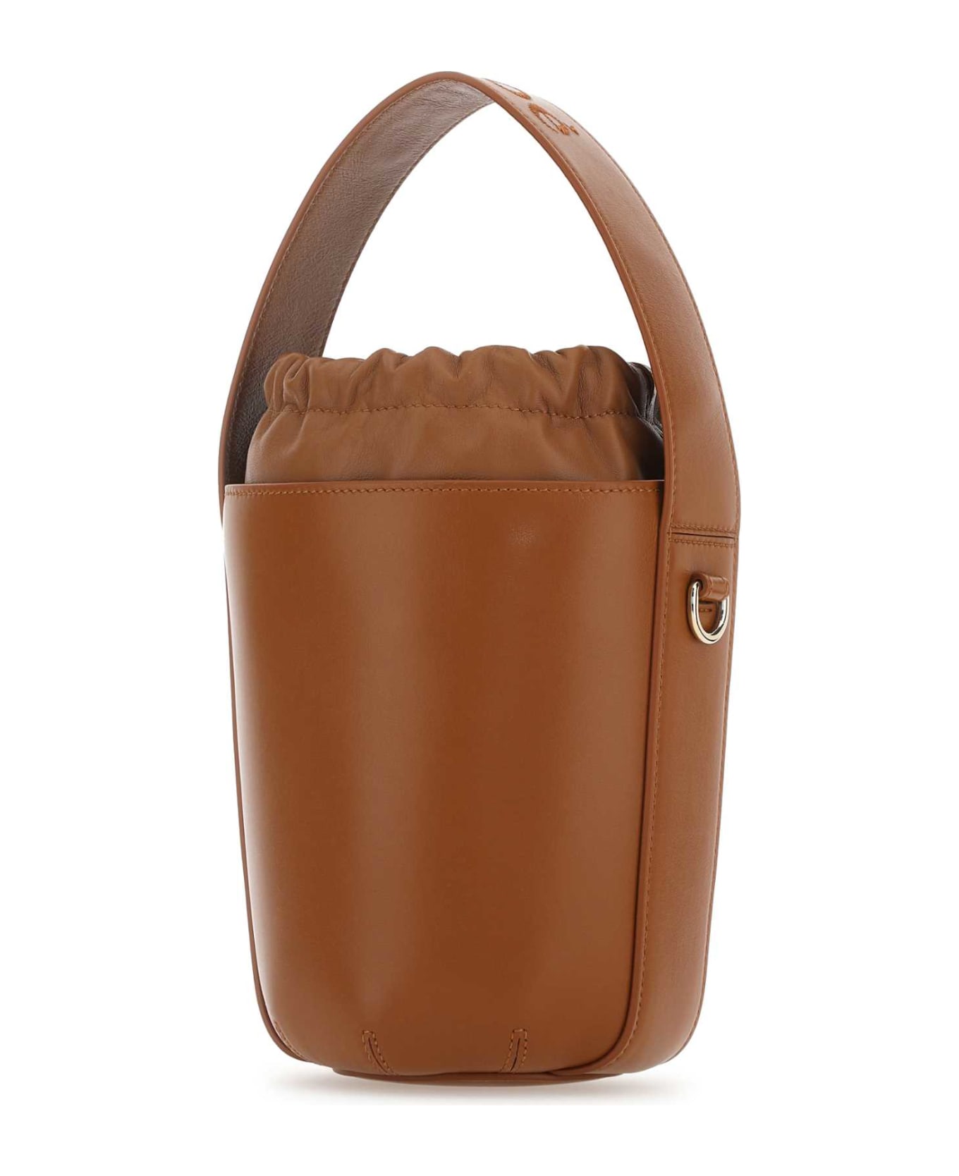 Chloé Caramel Leather Bucket Bag - CARAMEL