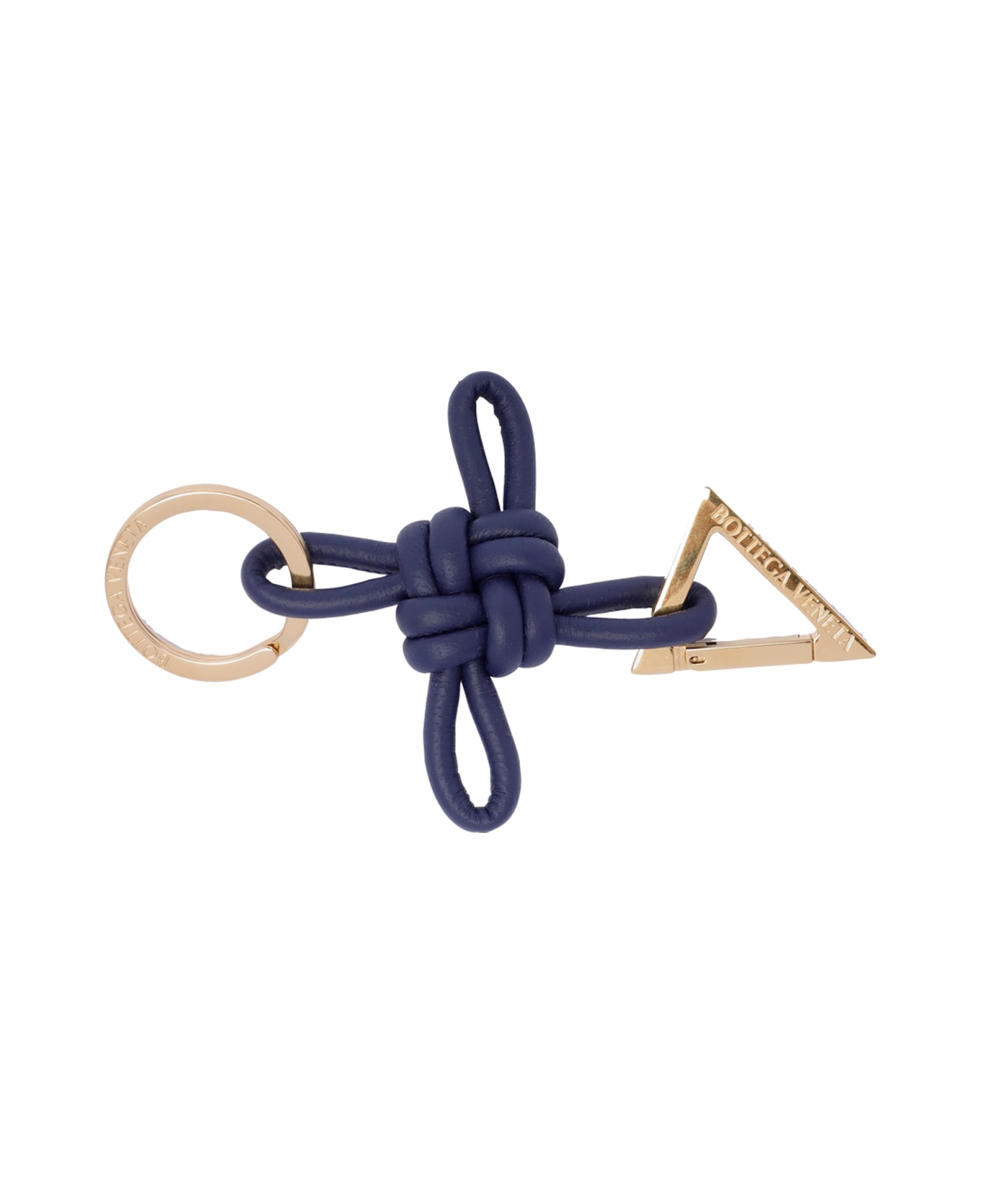 Bottega Veneta Triangle Keyring - Blue