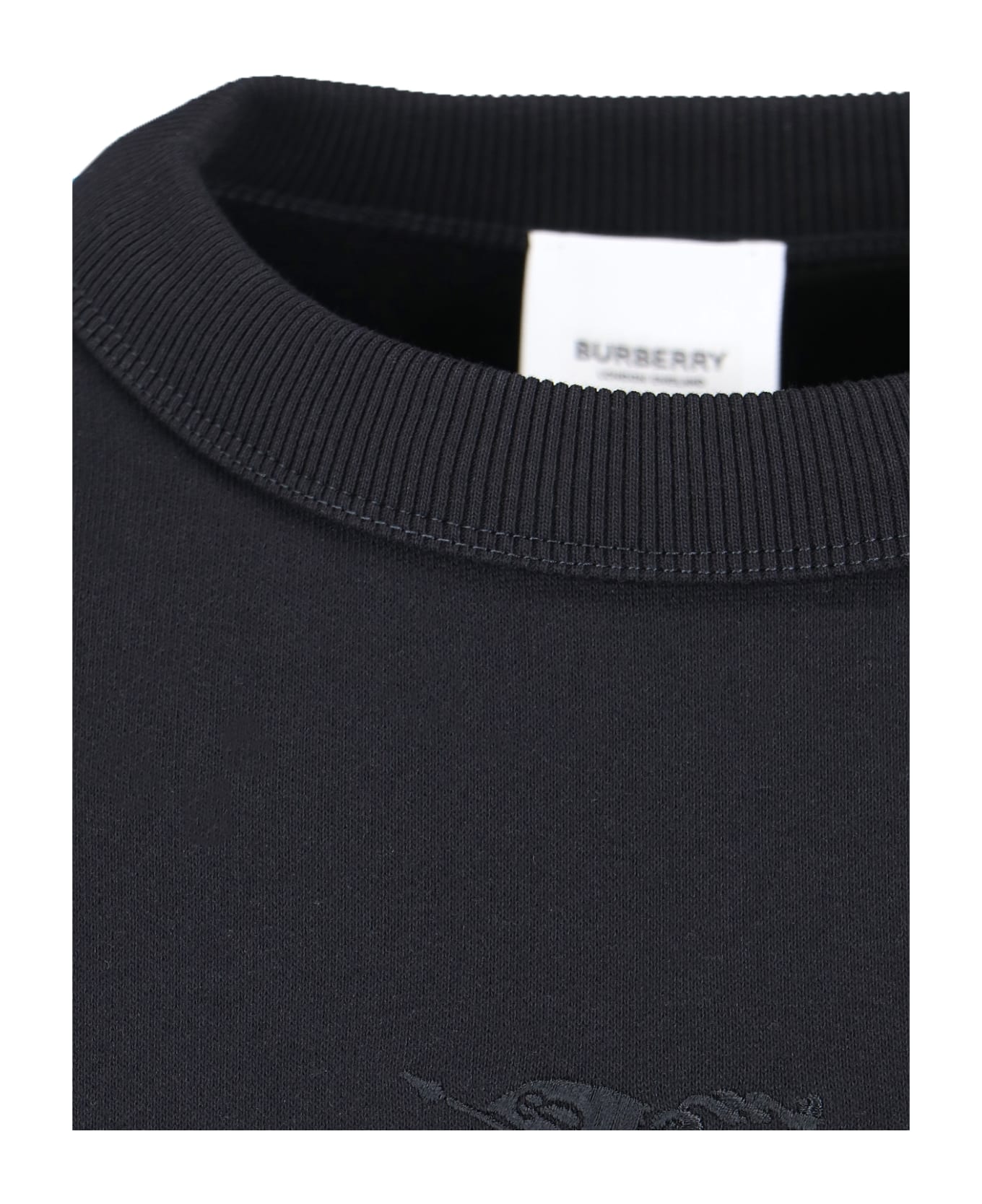 Burberry Ekd Black Crew-neck Sweatshirt - Black フリース