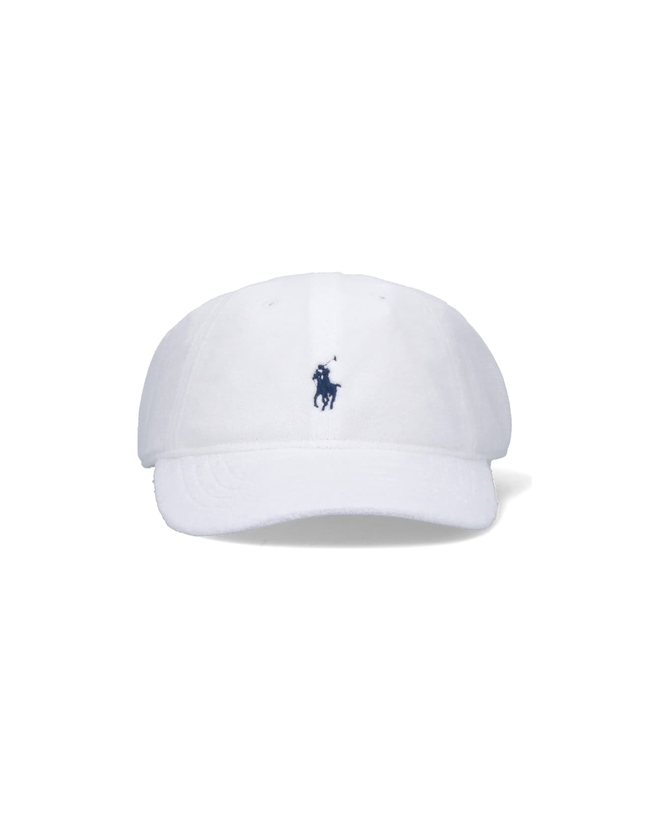 Polo Ralph Lauren Logo Baseball Cap - White 帽子