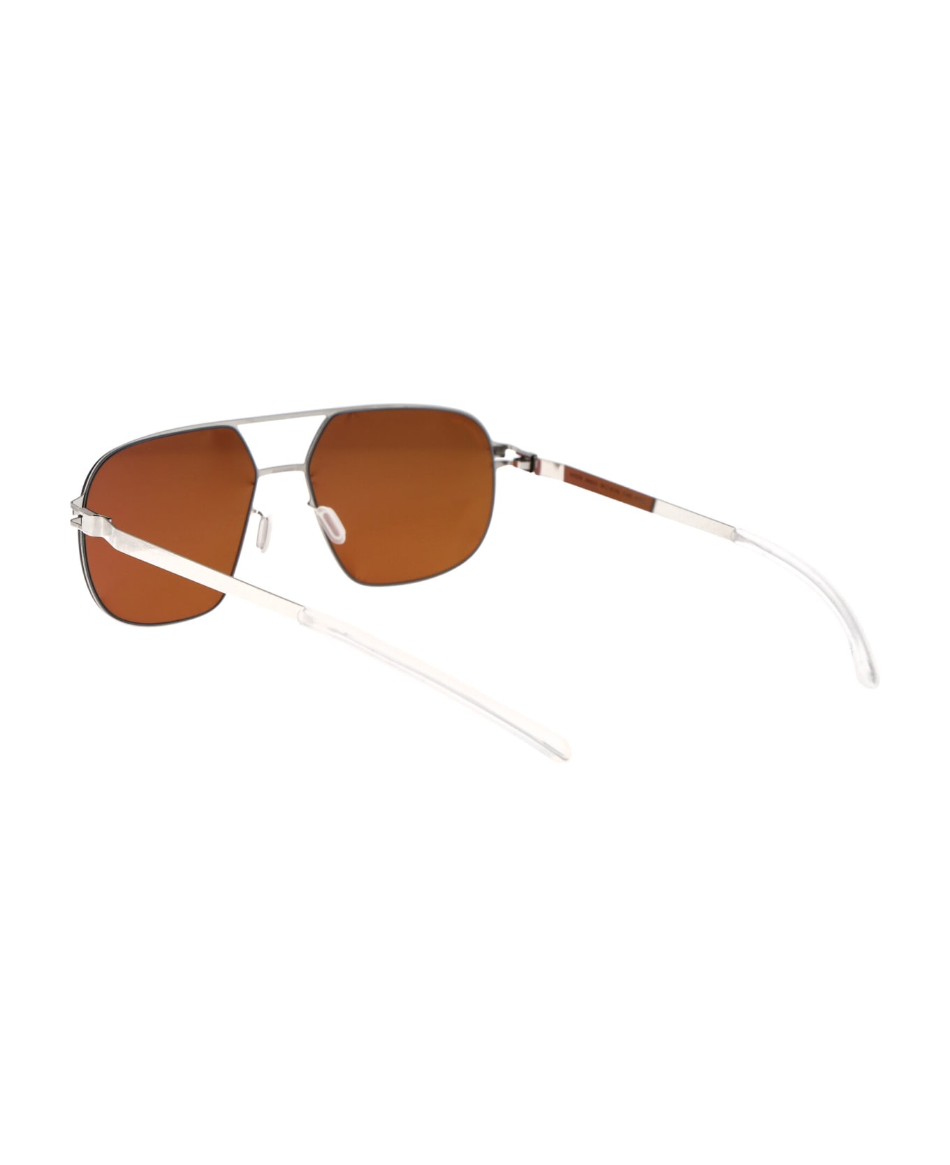 Mykita Angus Sunglasses - 459 Silver/White PolProHiConBrownSL/F