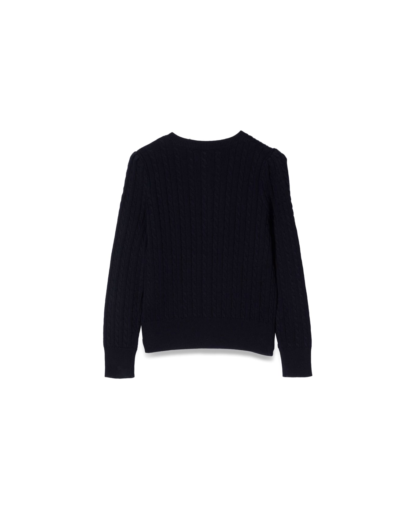 Polo Ralph Lauren Girl Braided Cardigan - BLUE
