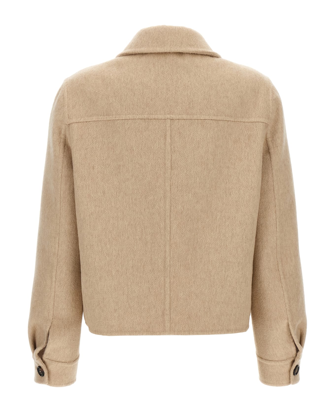 Brunello Cucinelli Monile Cashmere Coat - Beige