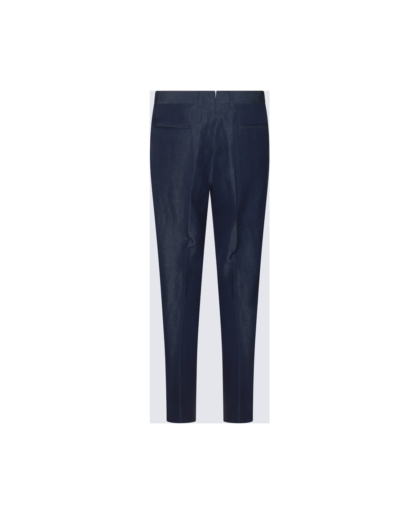 Zegna Blue Wool Pants - Blue