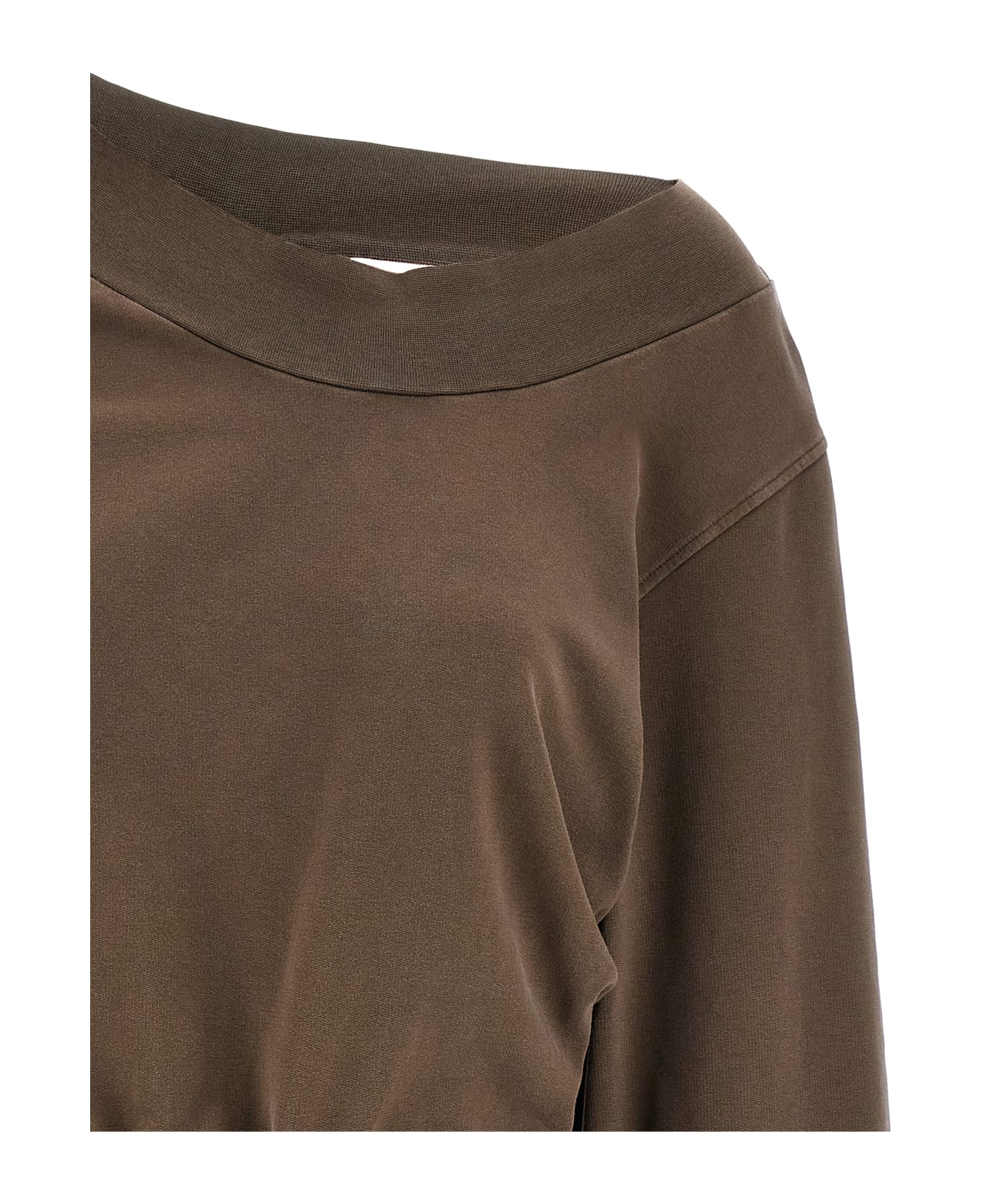 The Attico Sweatshirt Dress - Brown