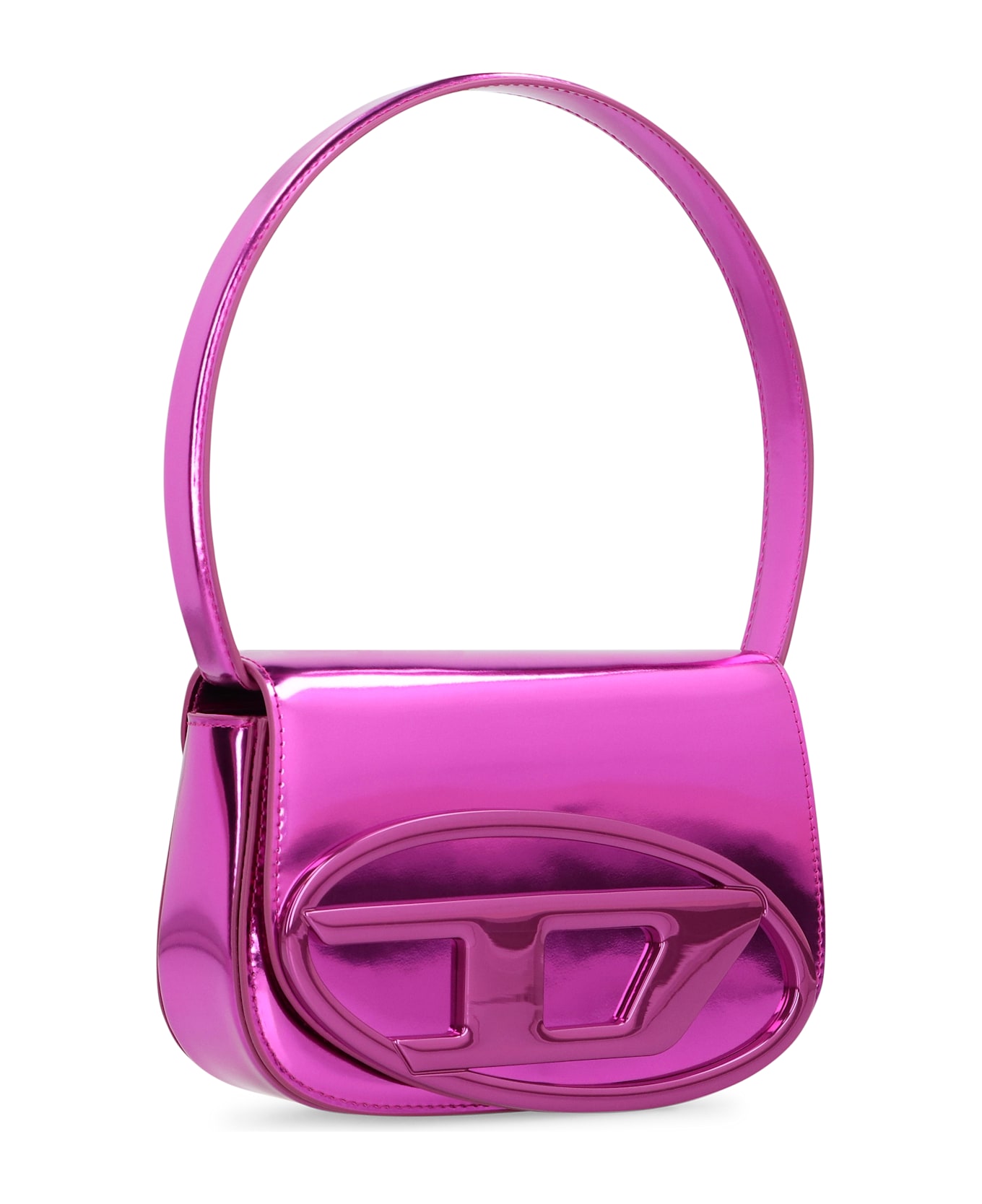 Diesel 1dr Leather Shoulder Bag - Fuchsia