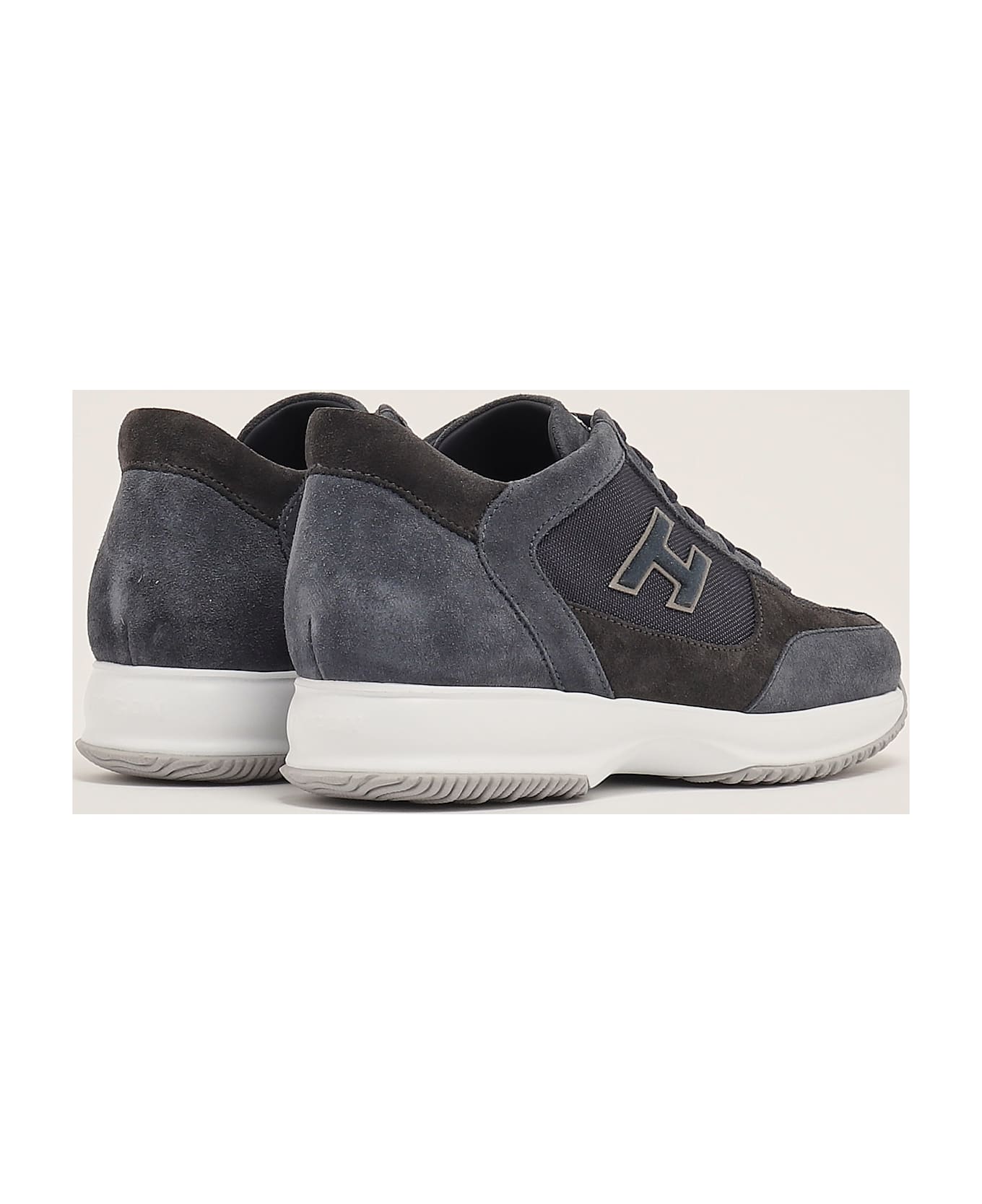 Hogan Interactive H Flock Sneaker - NAVY