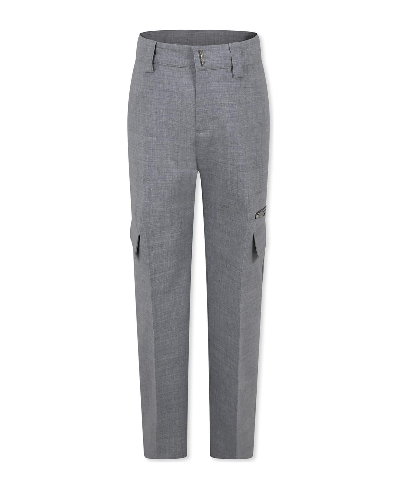 Givenchy Grey Trousers For Boy With Logo - Grey