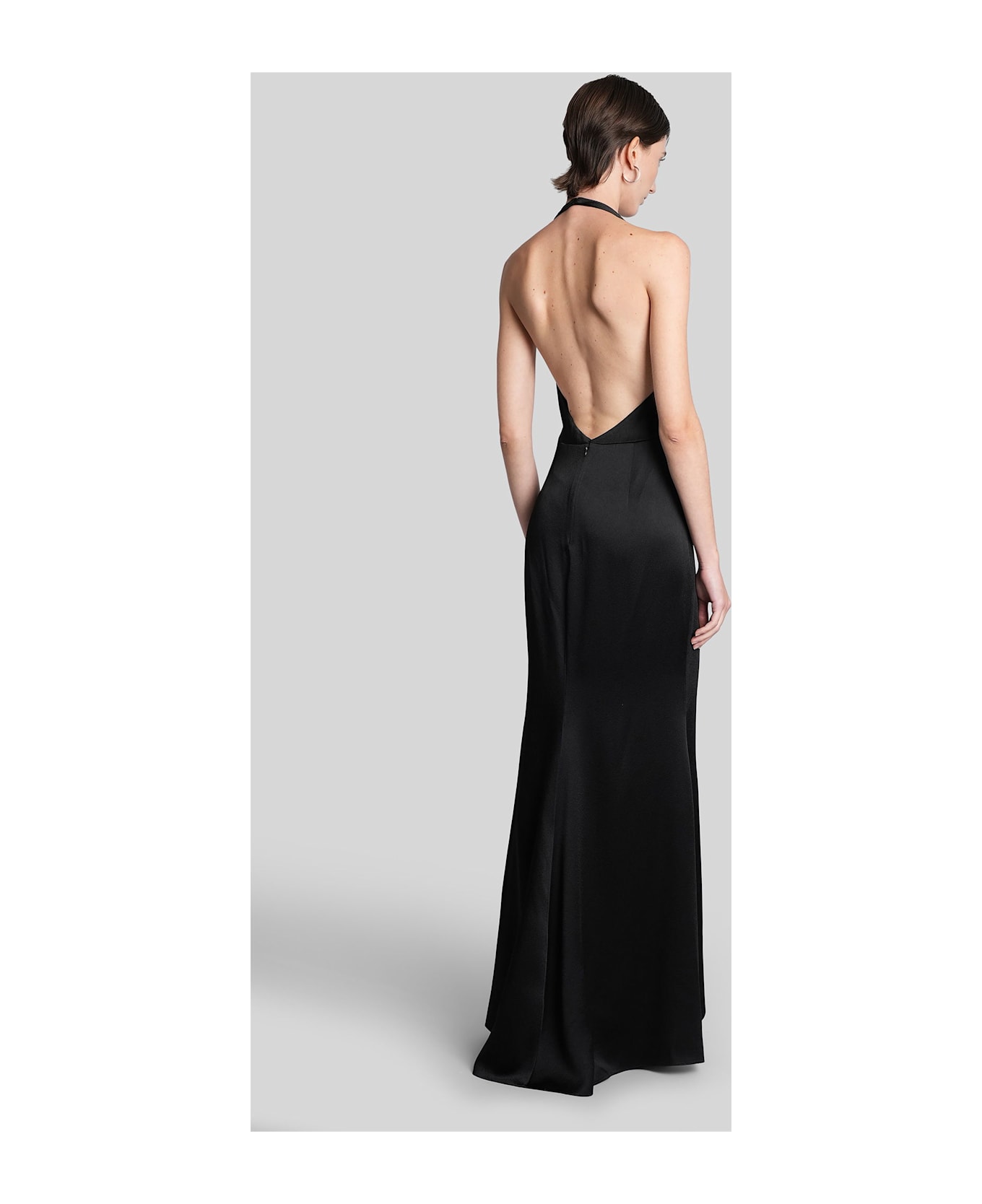 Givenchy Long Dress In Black Viscose - black