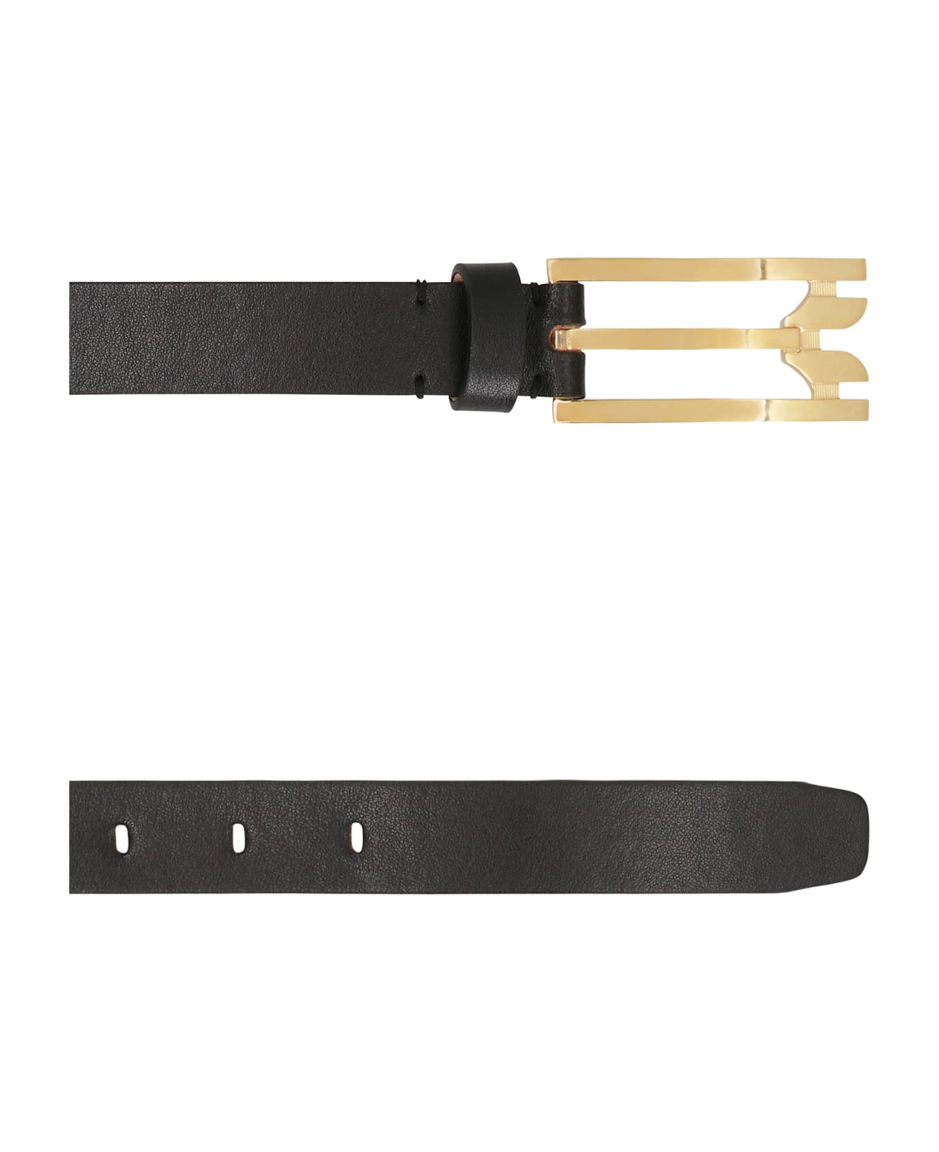 Victoria Beckham Dorian Belt In Leather - black