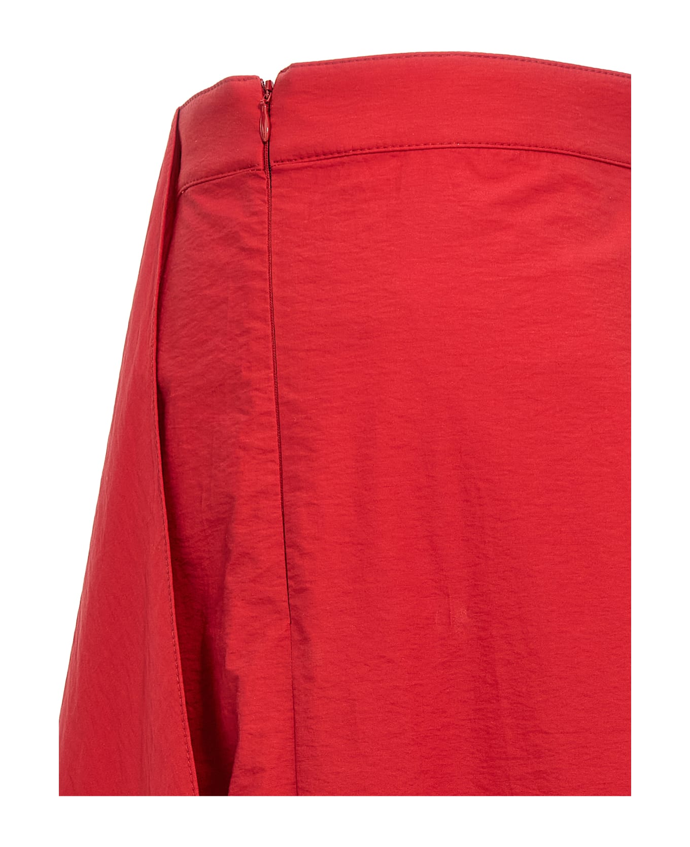 Brunello Cucinelli 
bubble Hem
 Skirt - Red