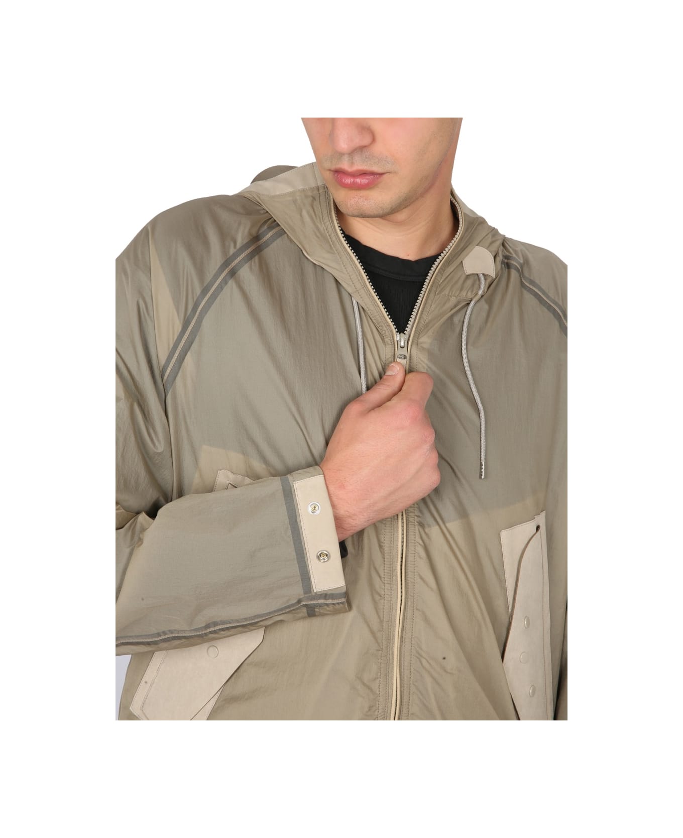 Ten C Parka Short Combo Bonded - BEIGE