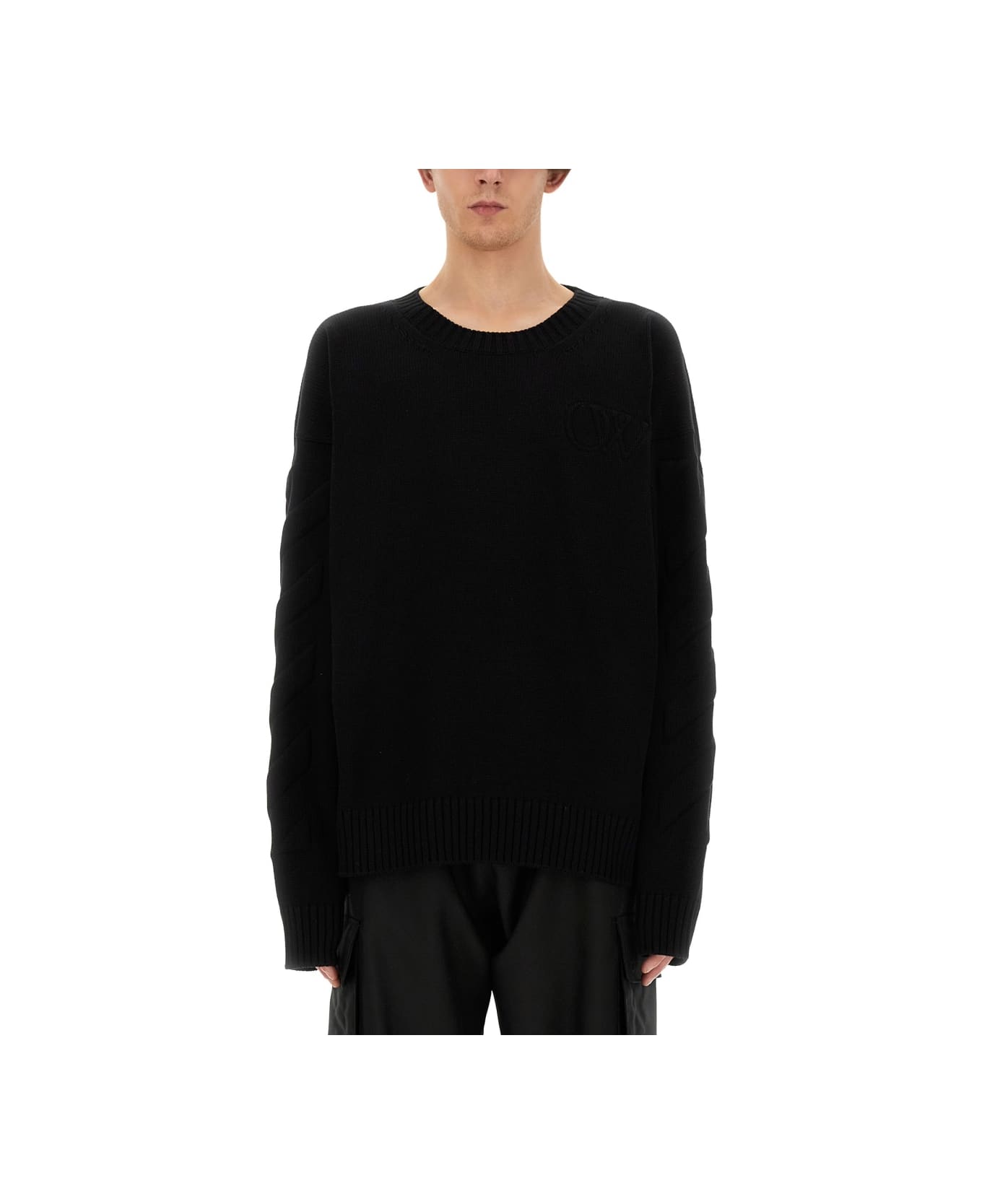 Off-White Oversize Shirt - BLACK