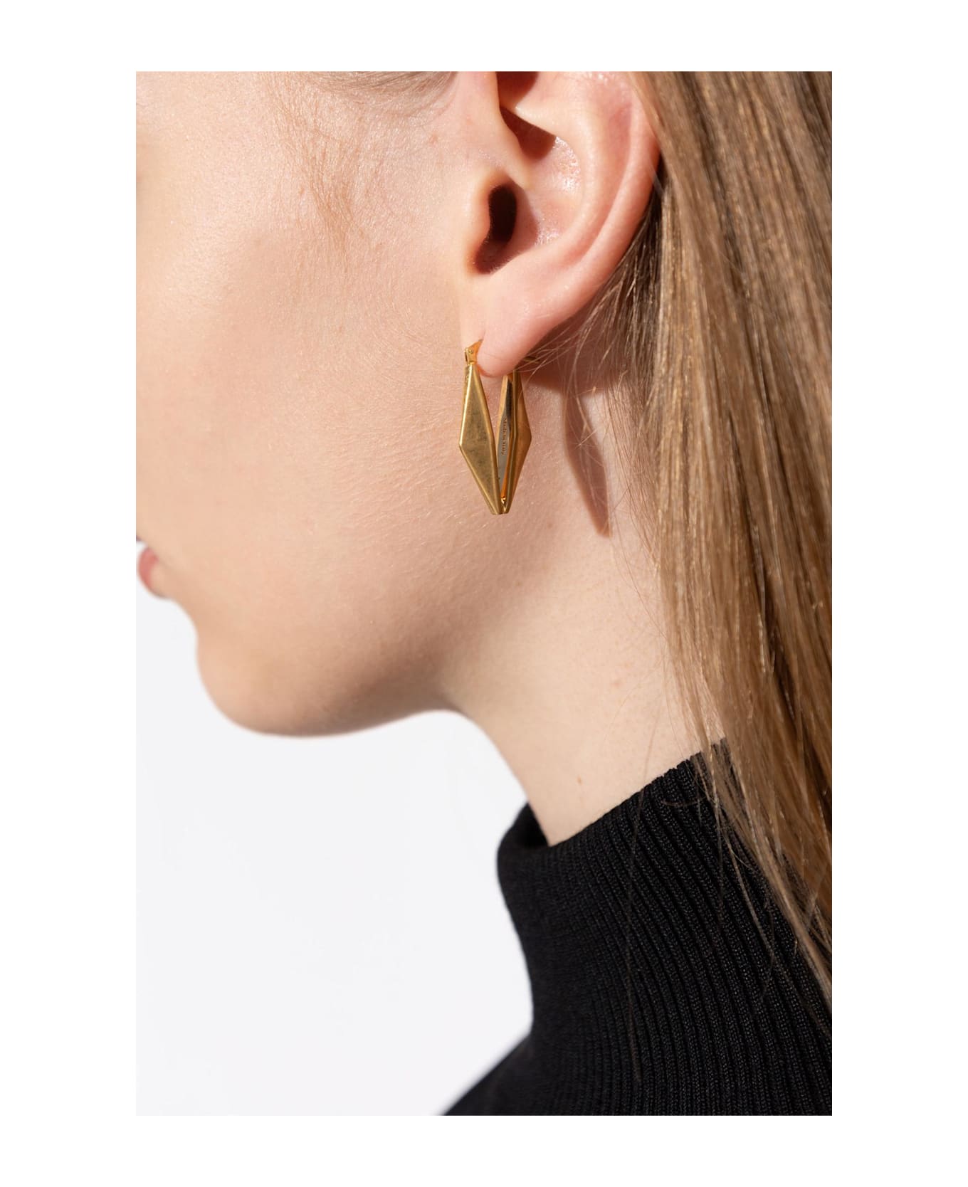 Jimmy Choo Earrings With Engraved Logo