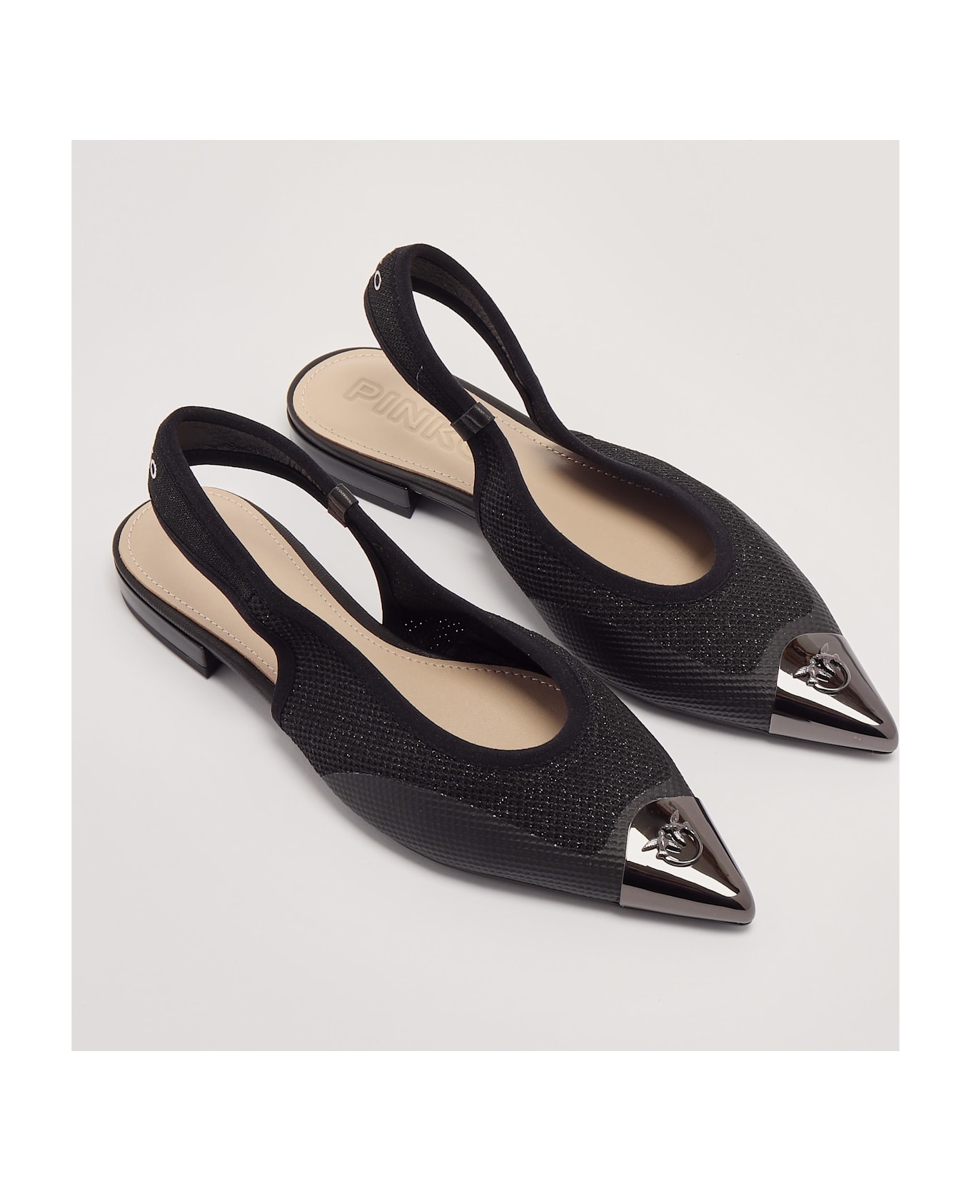 Pinko Gianira 14 Flat Shoes - NERO フラットシューズ