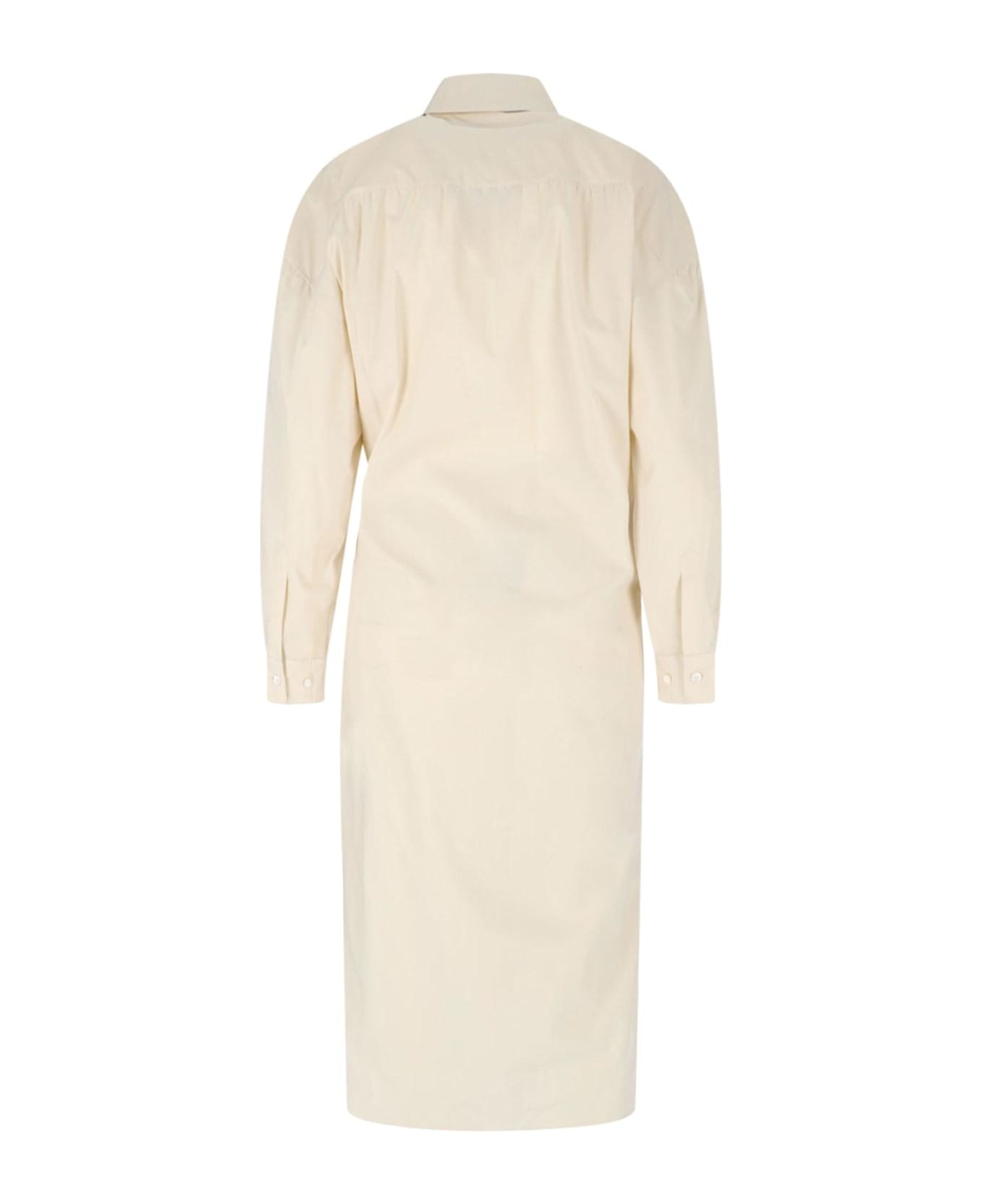 Lemaire Chemisier Midi Dress - IVORY