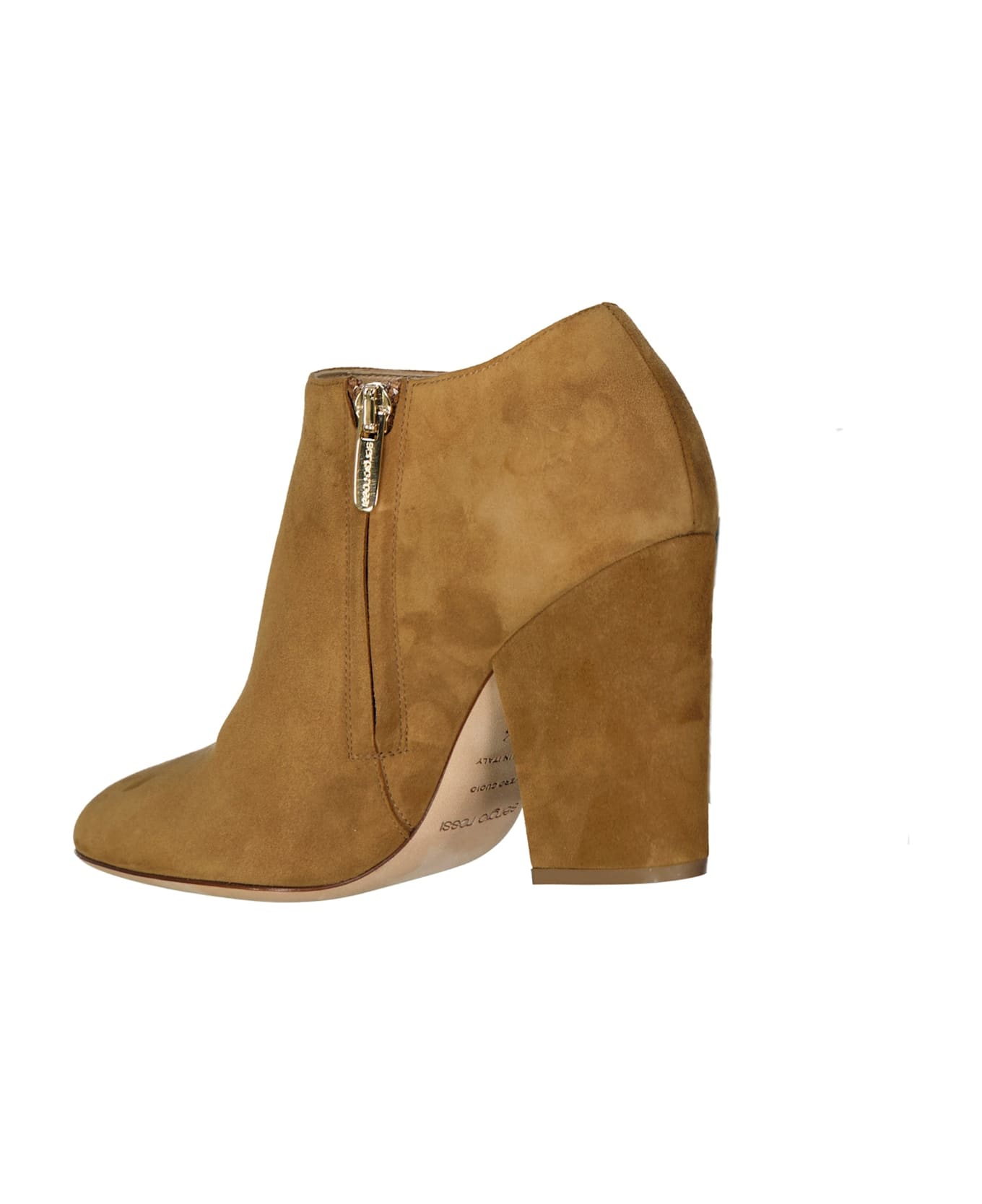 Sergio Rossi Leather Ankle Boots - Brown