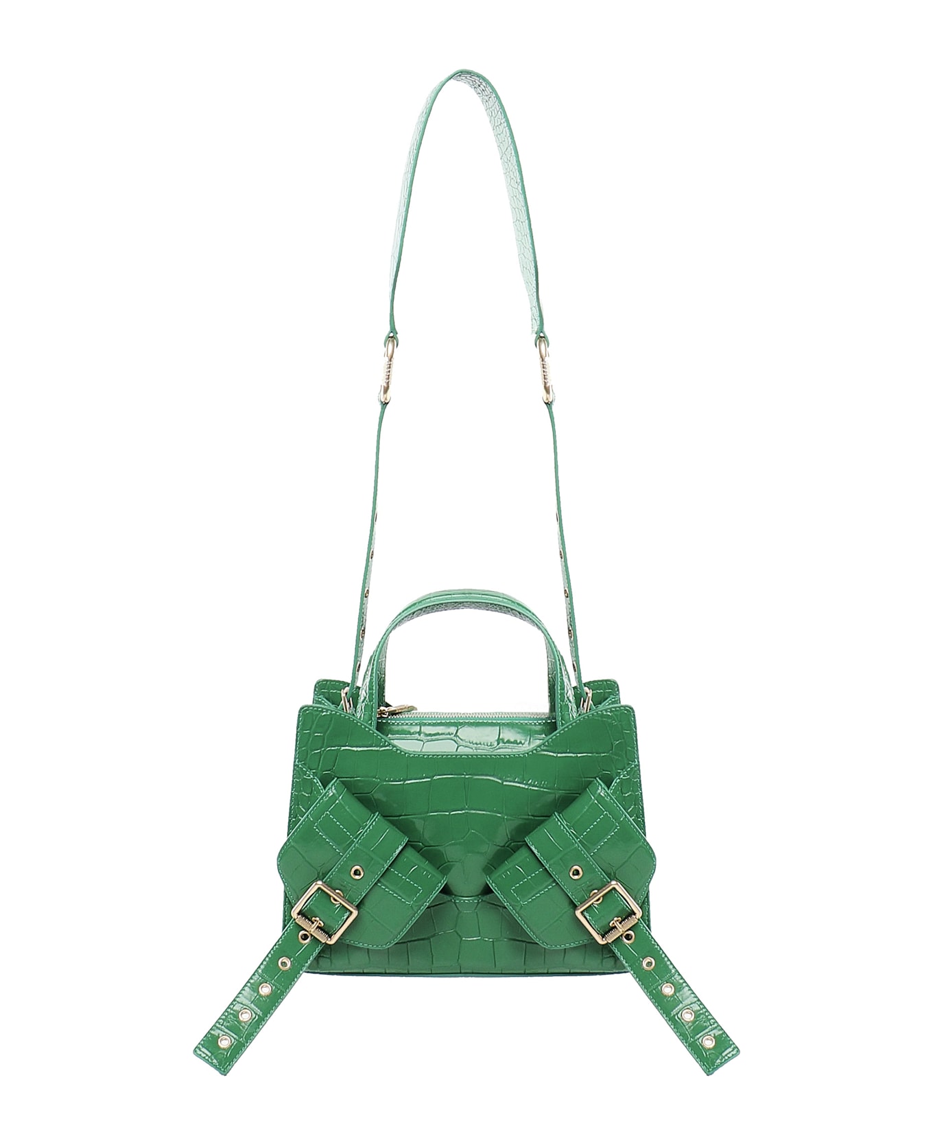 Biasia Y2k.003 Crossbody Bag In Cowskin - Green