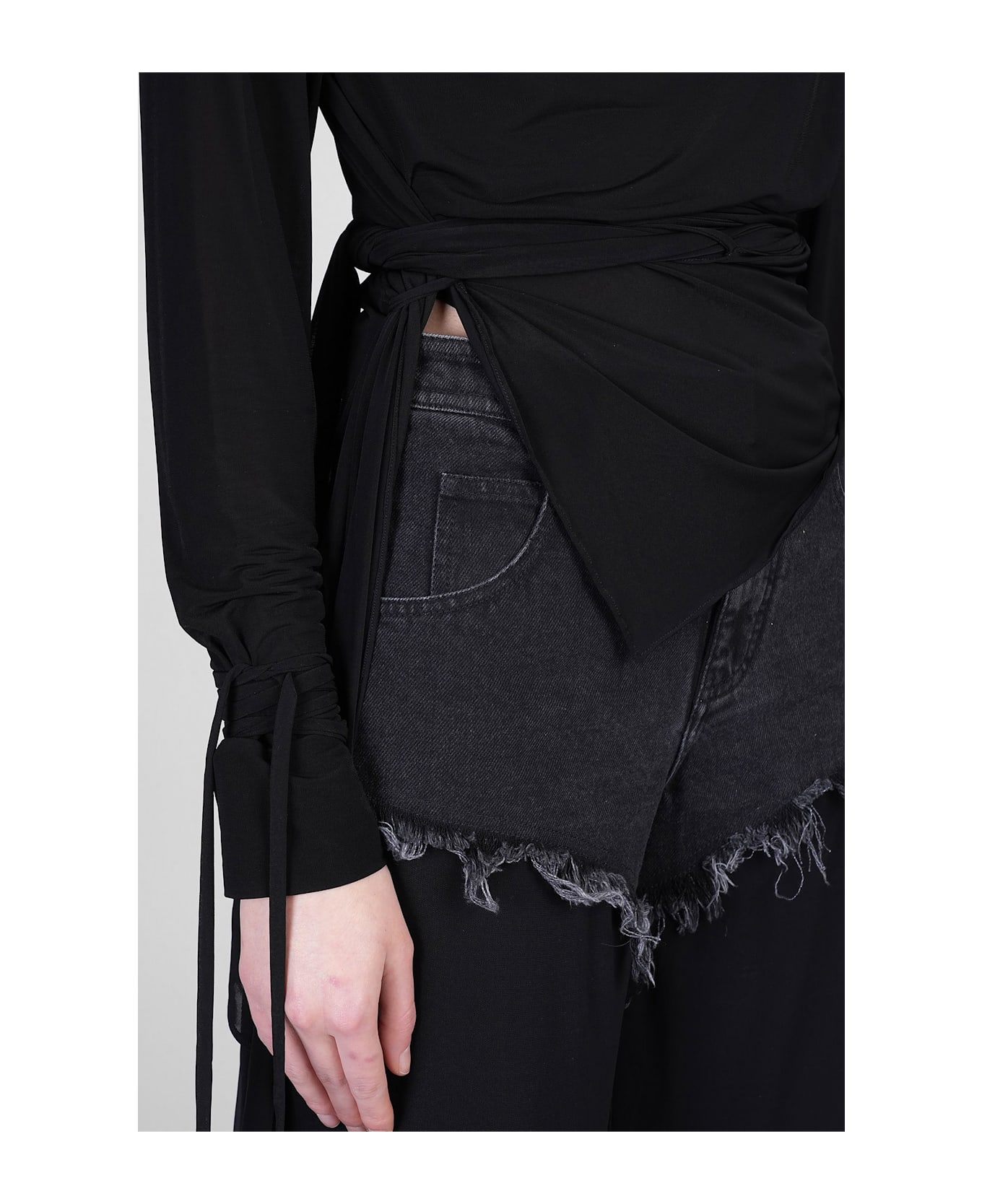 Christopher Esber Topwear In Black Viscose - black