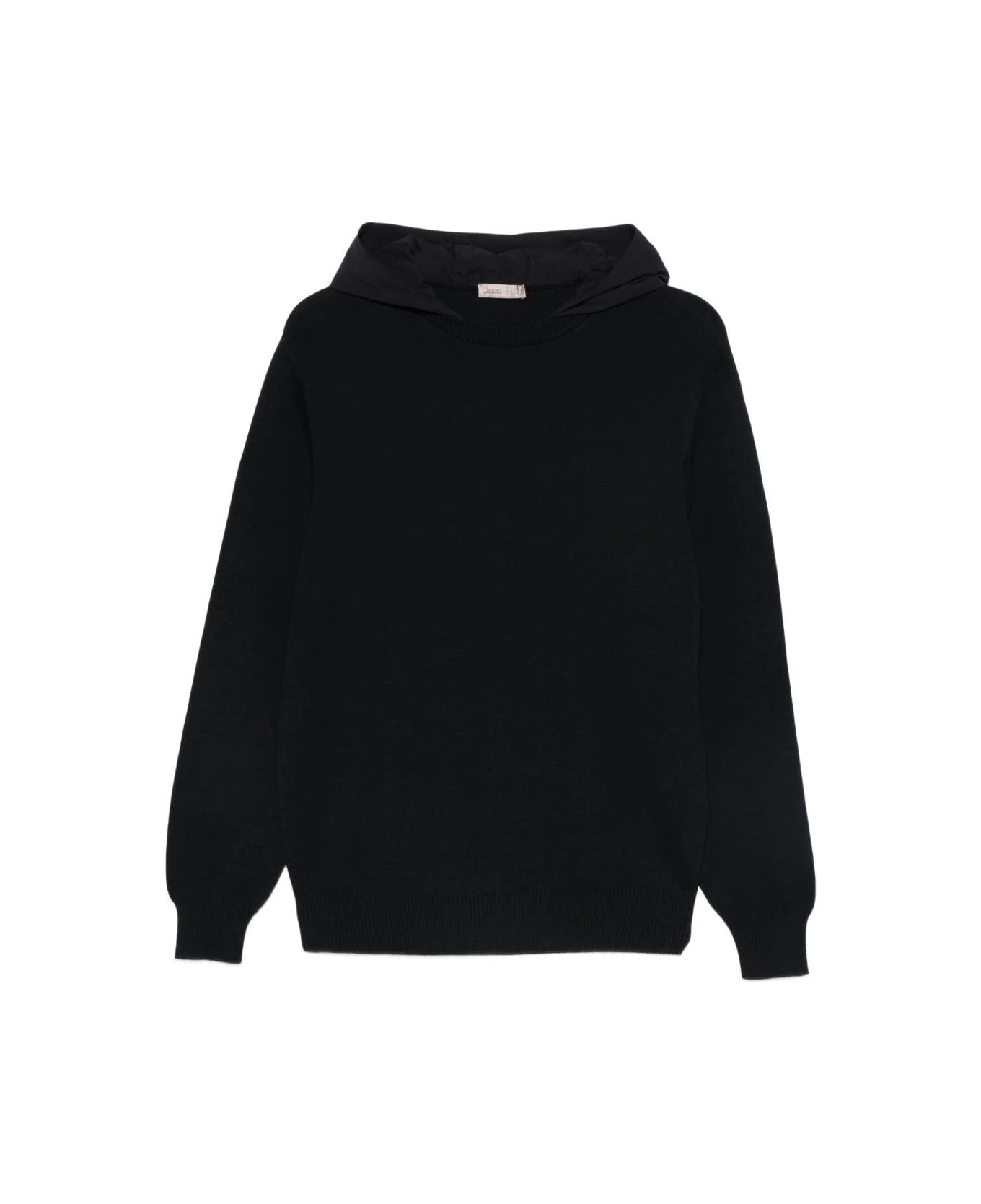Herno Sweater Hooded Nylon - Blue