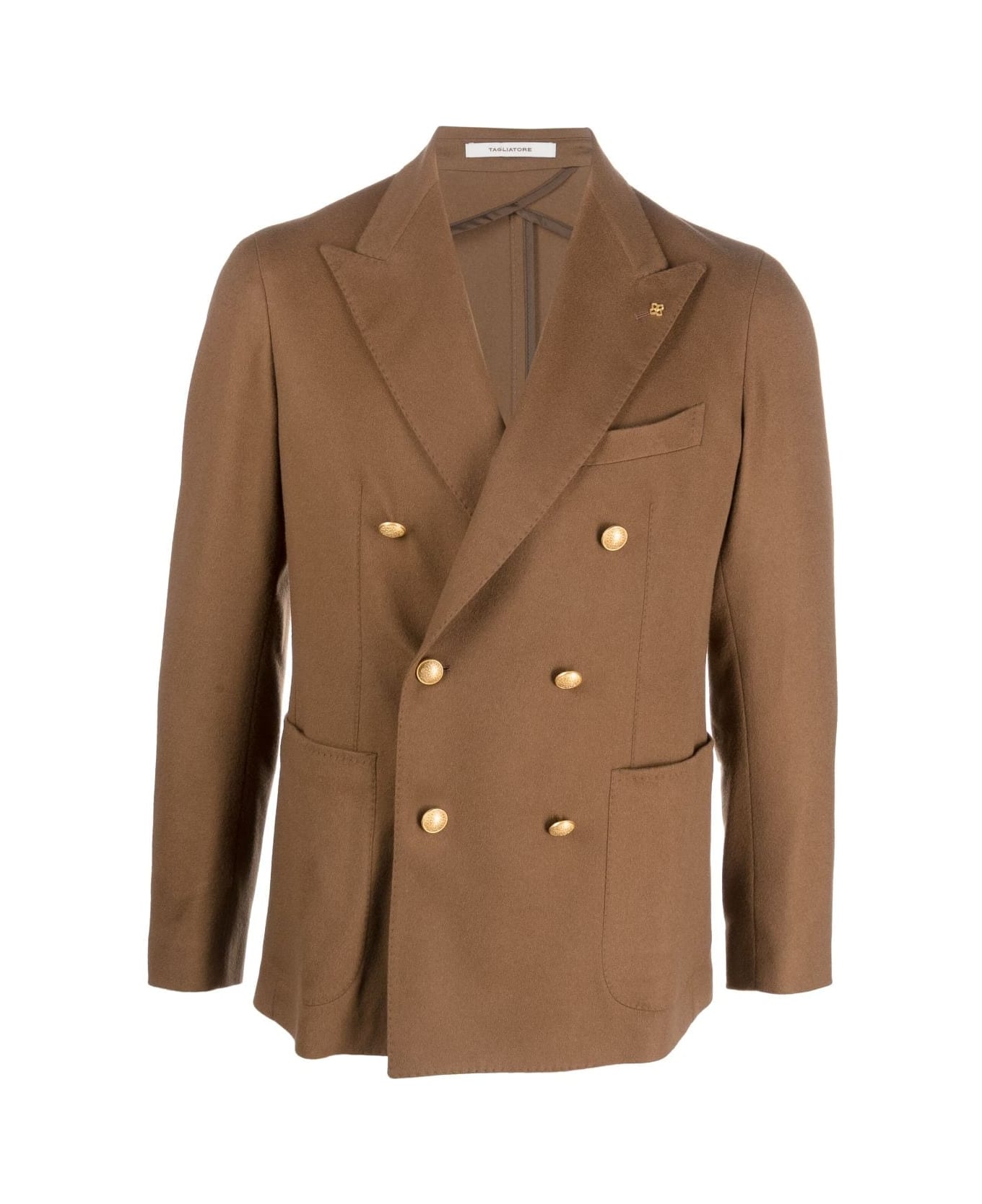 Tagliatore Double Breasted Jacket - Burnt