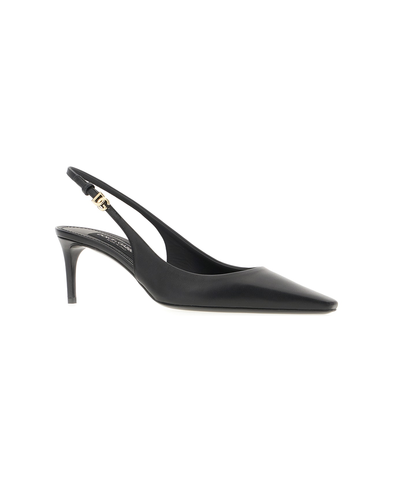 Dolce & Gabbana Black Nappa Leather Pumps - NERO